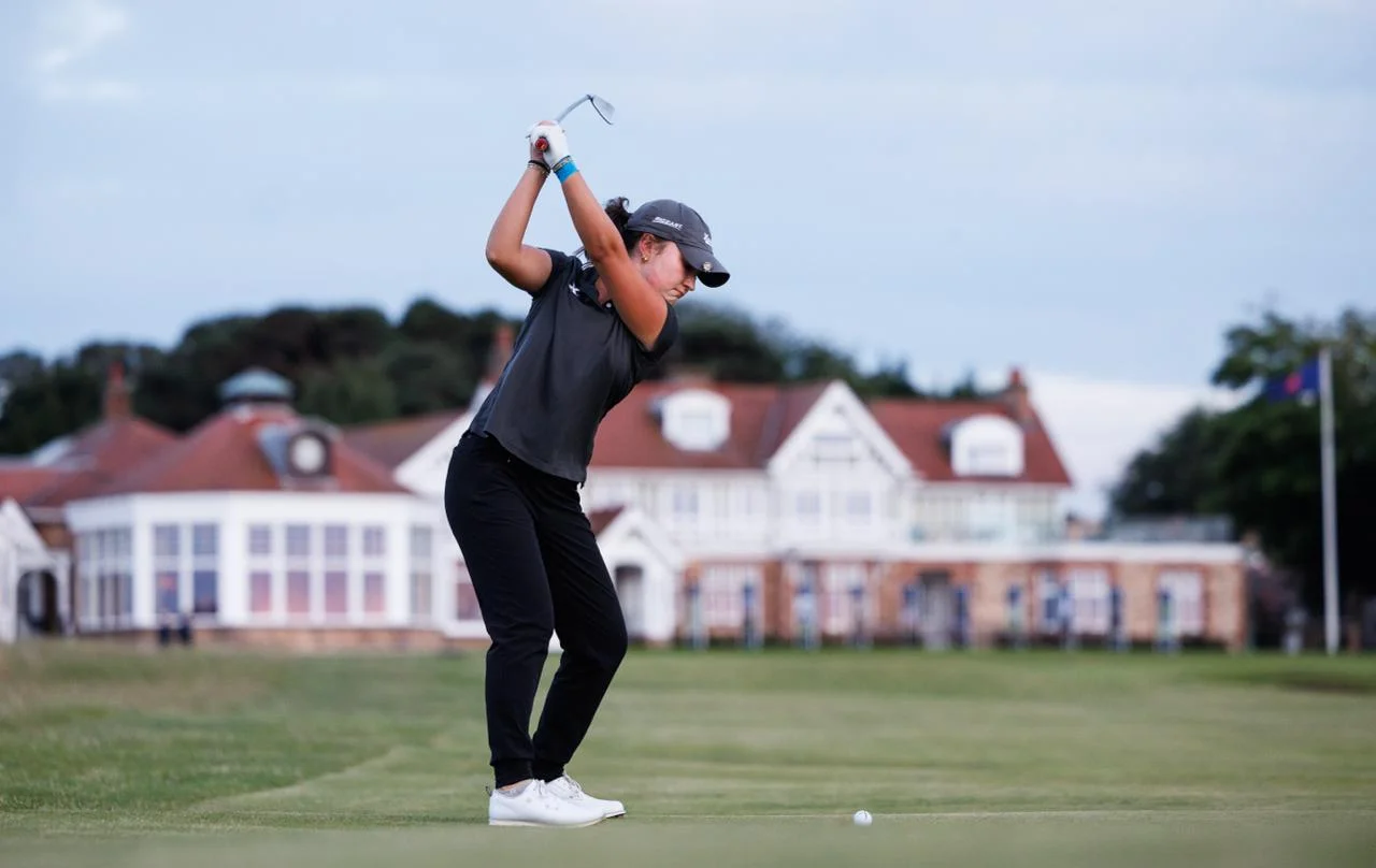 Isabel Brozena during her play off at The Women's Amateur Championship.