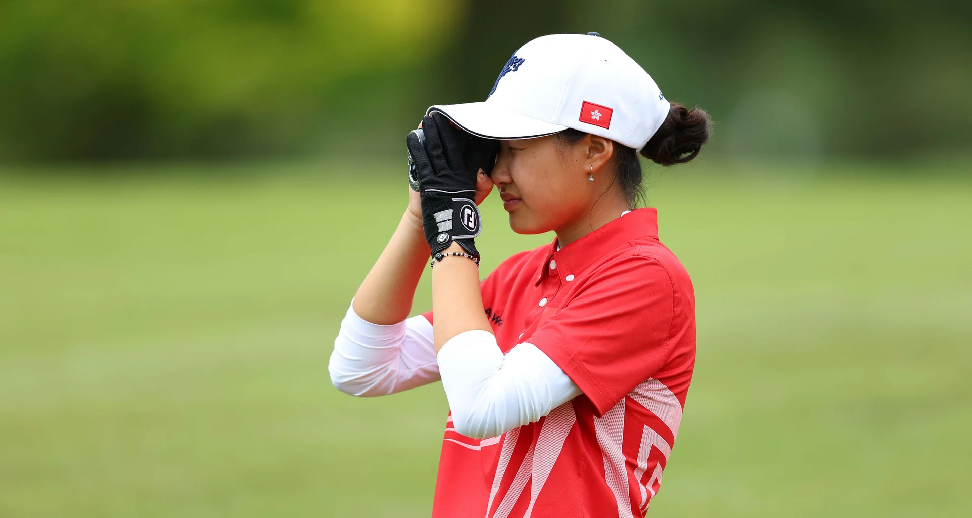 Xizihan Wang in action during day two of the 2026 Women's Amateur Asia-Pacific at Royal Wellington.