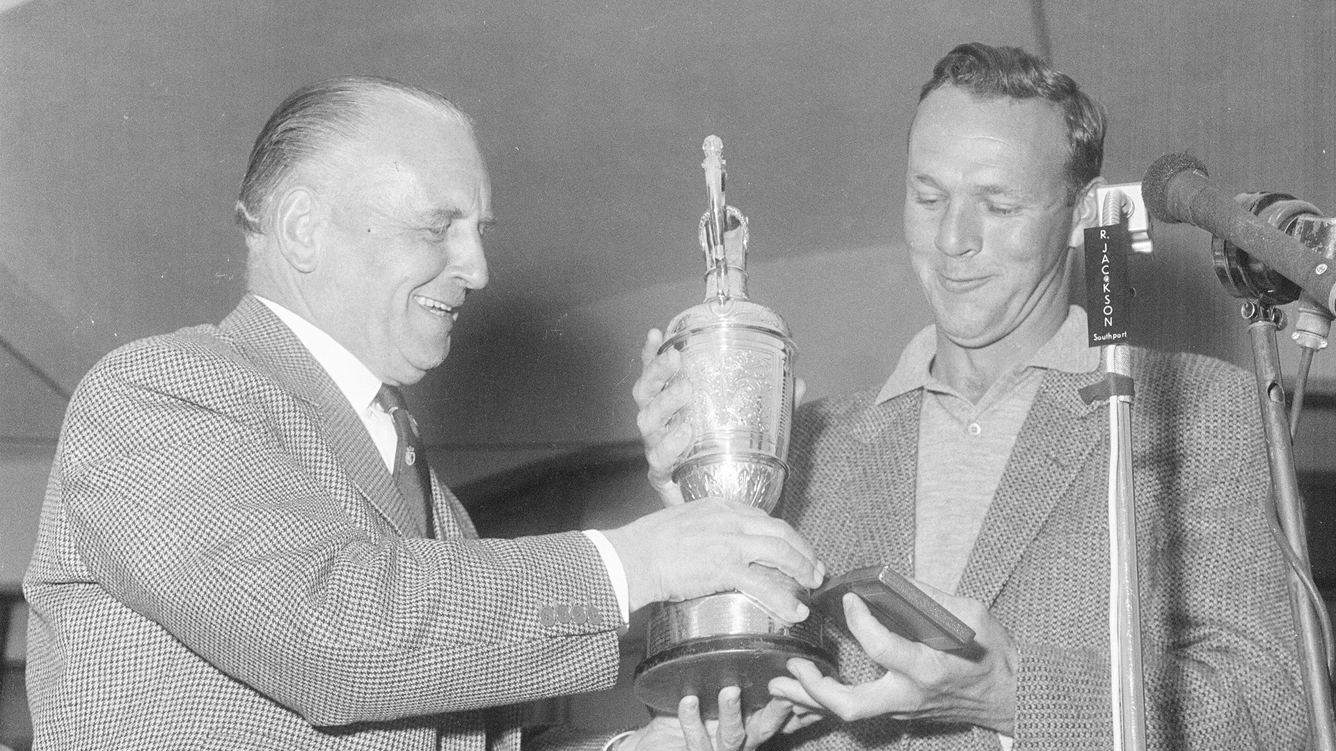 Arnold Palmer with the Claret Jug