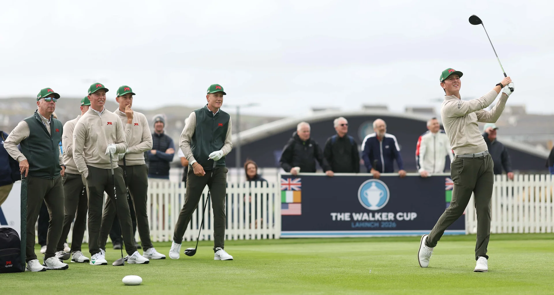 The GB&I team during practice for the 51st Walker Cup at Lahinch.