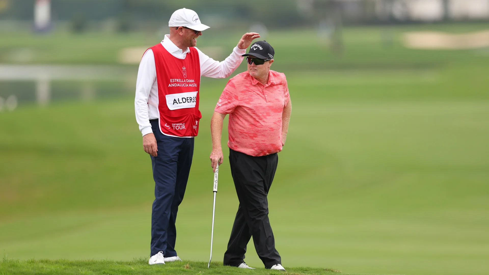 Steven Alderson and his caddie Trent Blucher will be at The G4D Open at Woburn.