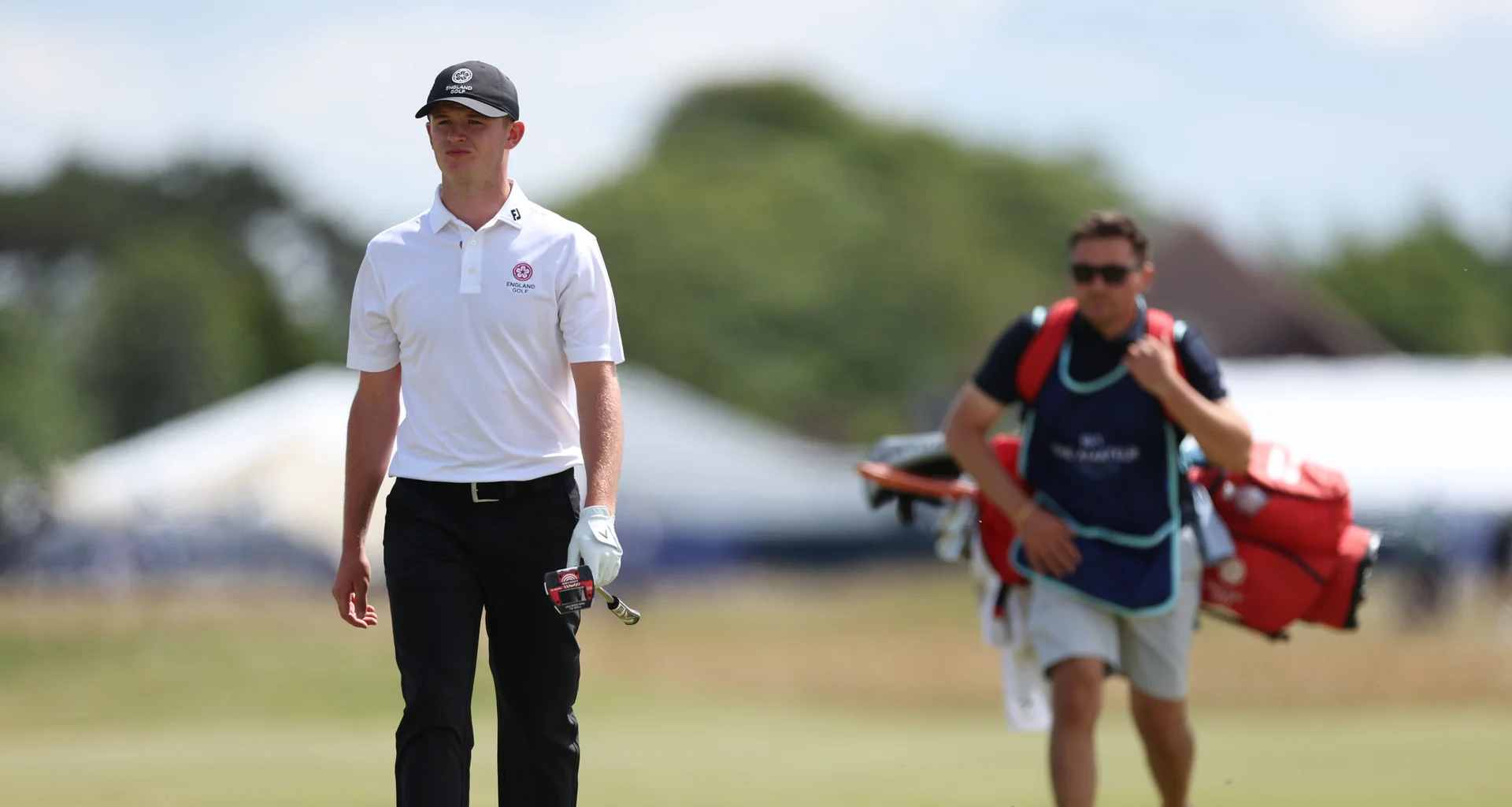 Ben Bolton in action during the second round of stroke play at the 2026 Amateur Championship.