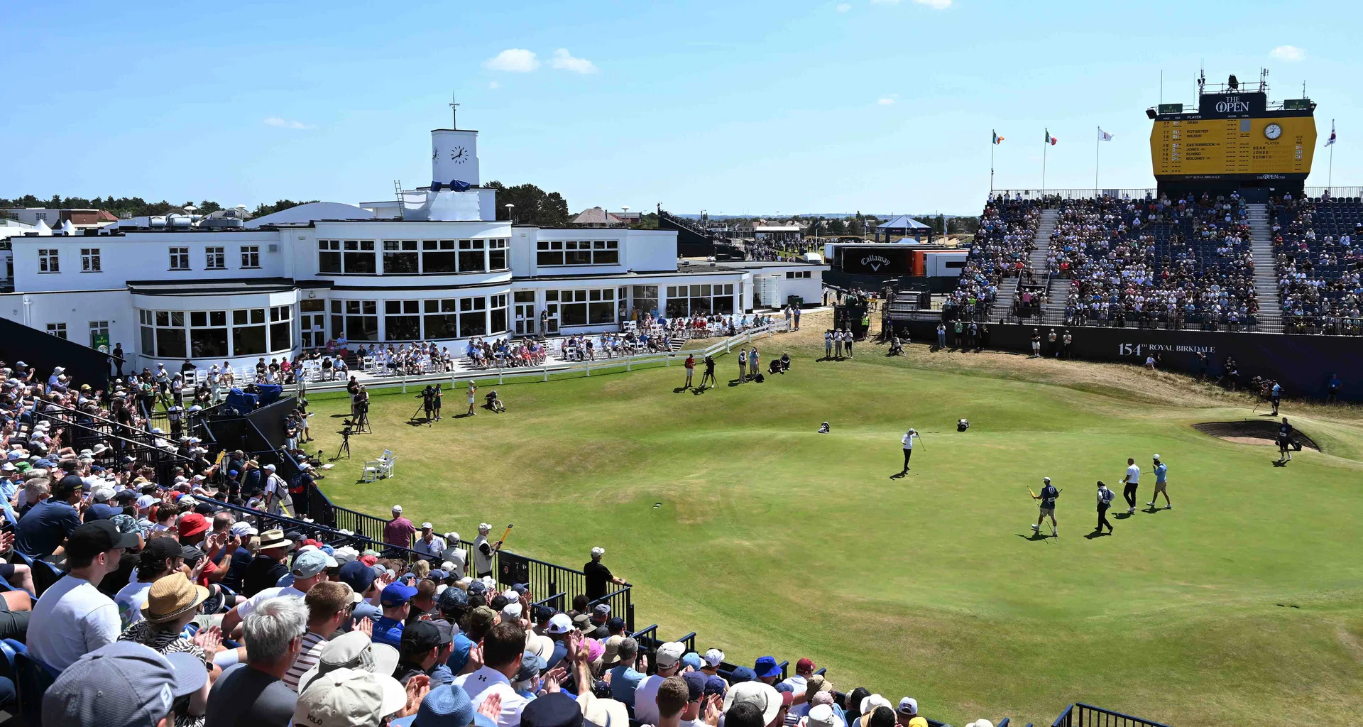 The 18th green at Royal Birkdale during The 154th Open.