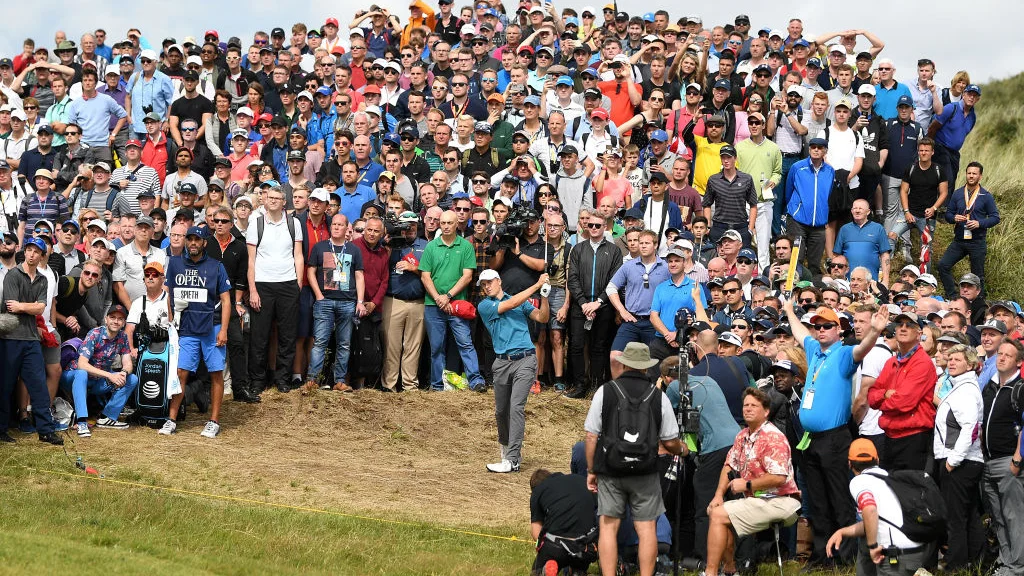 Jordan Spieth in action at Royal Birkdale.