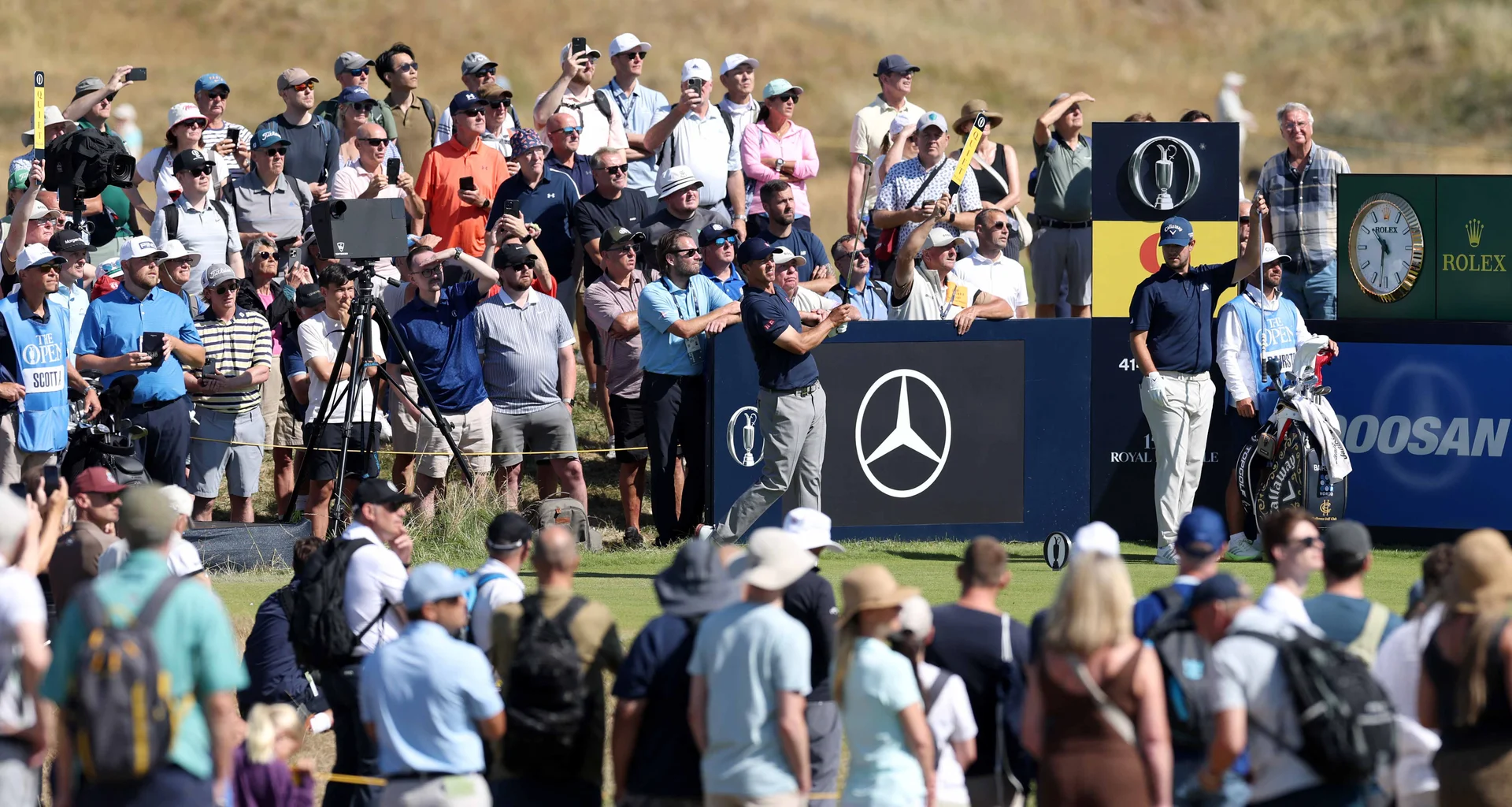 Adam Scott during a practice day for The 154th Open at Royal Birkdale.