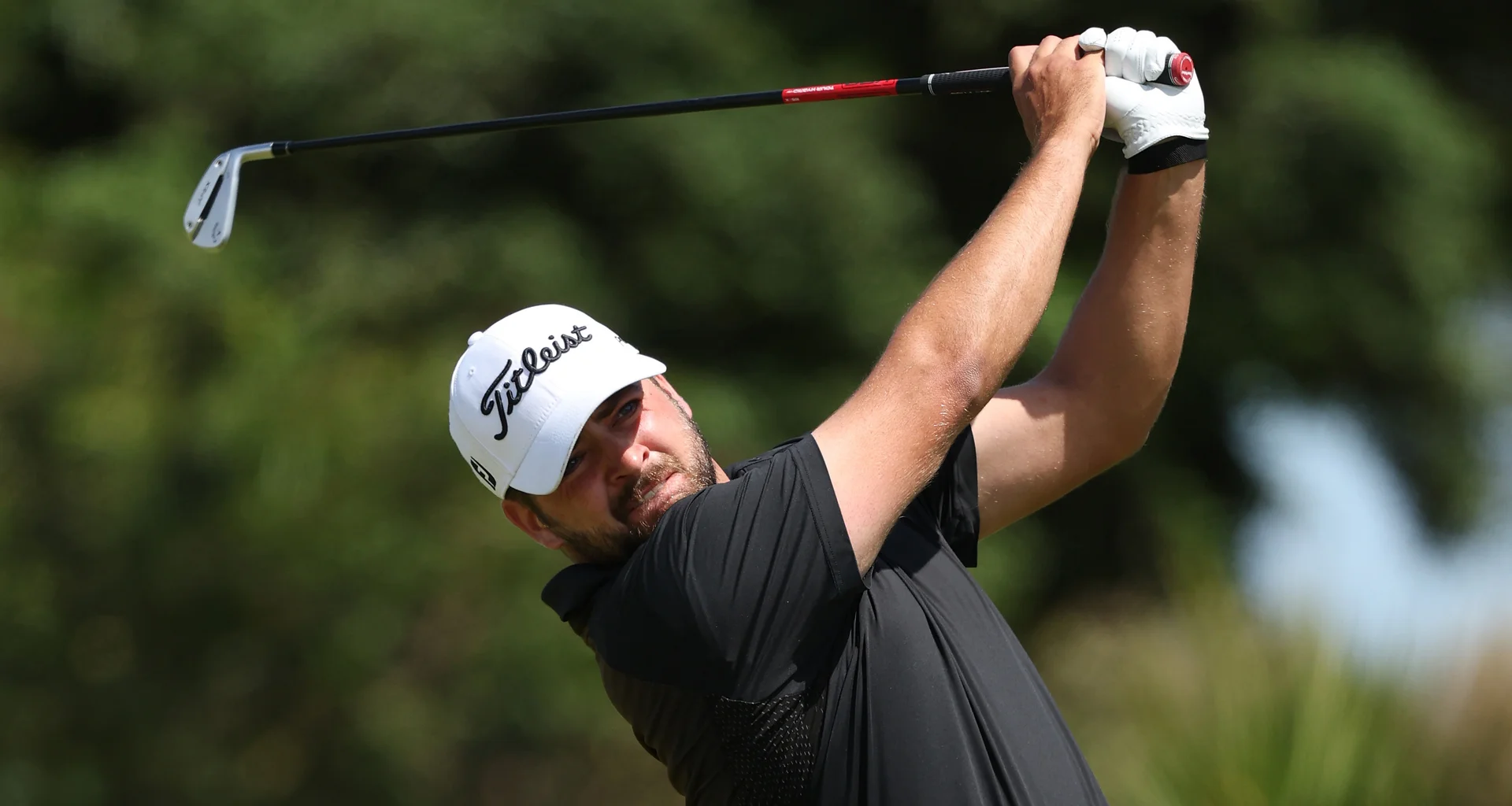 Brandon Robison in action during the 2026 Amateur Championship.