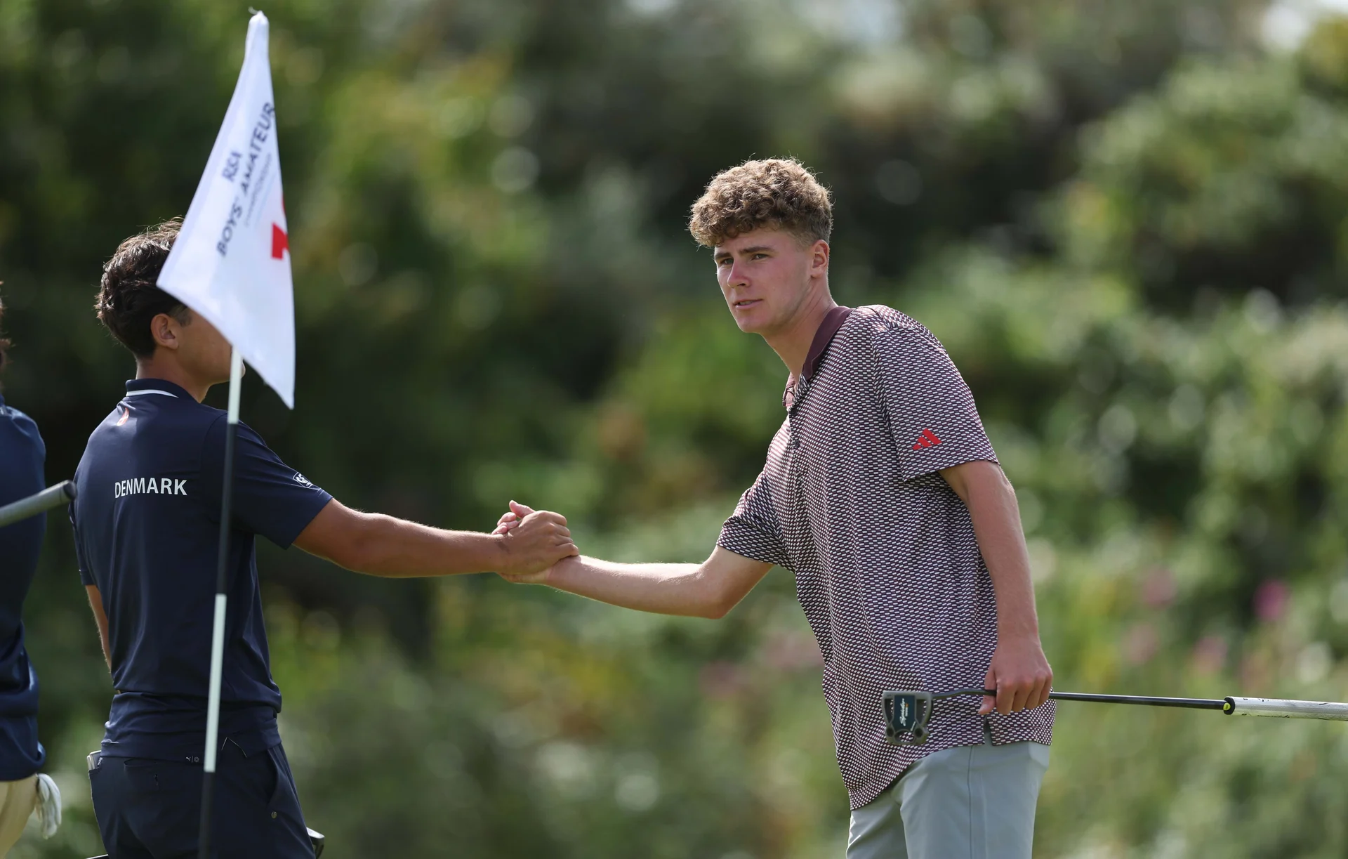 Cole Self of England during day two of The R&A Boys' Amateur Championship at Gailes Links Golf Course.
