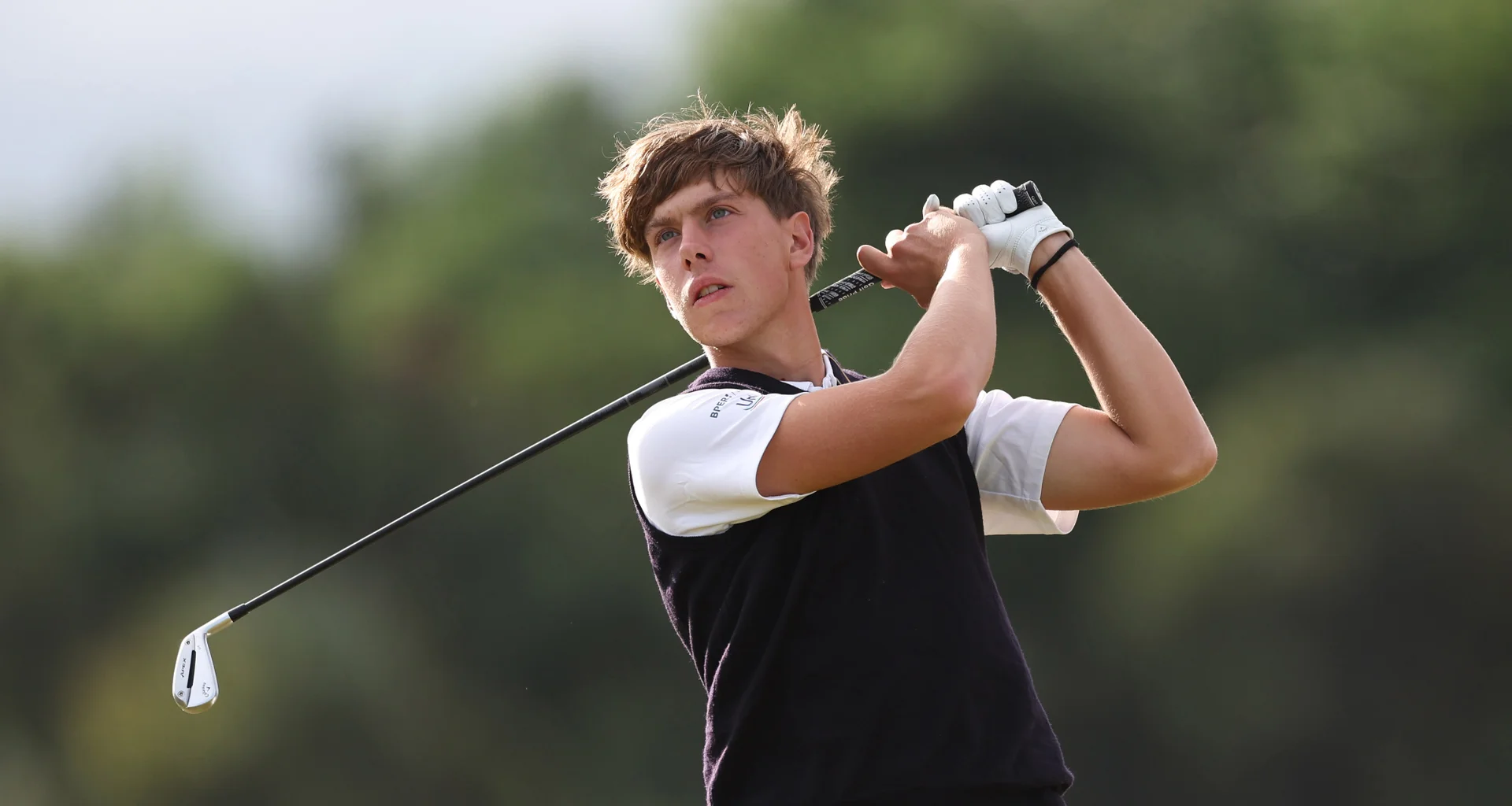 Carlo Roman of Italy during matchplay stages of The Boys' Amateur Championship at Gailes Links.