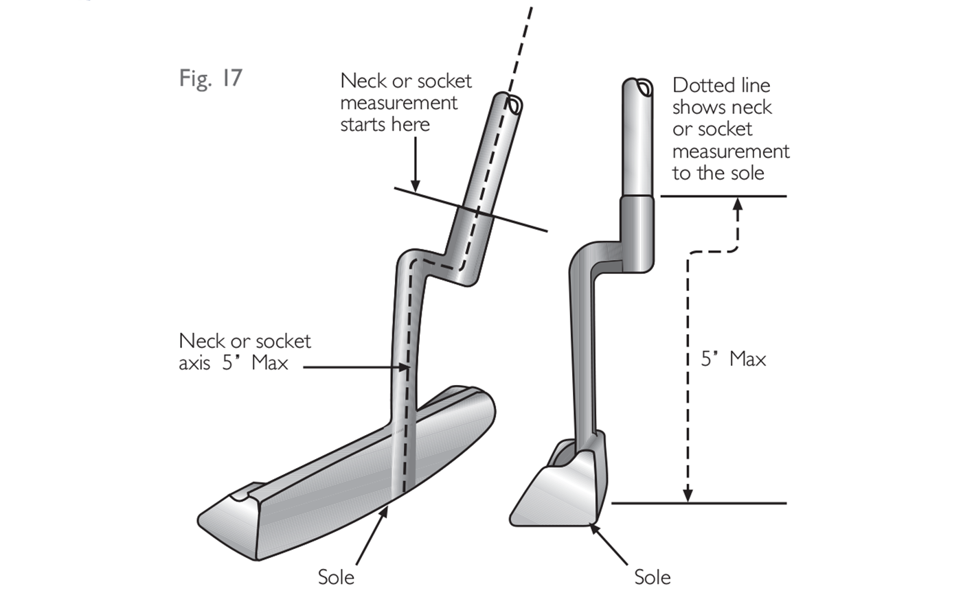 Fig 17:  Length of neck