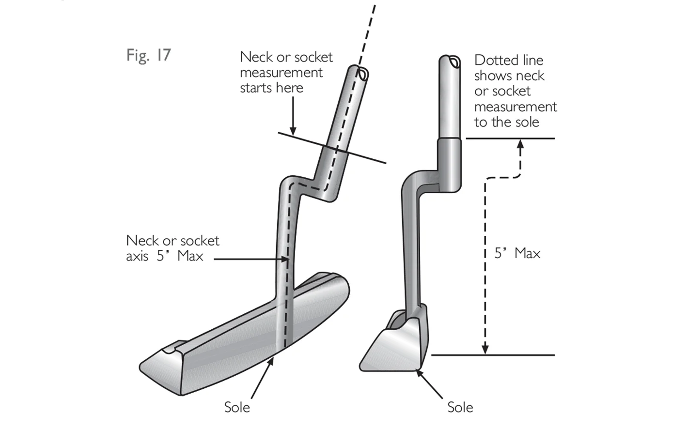 Fig 17:  Length of neck