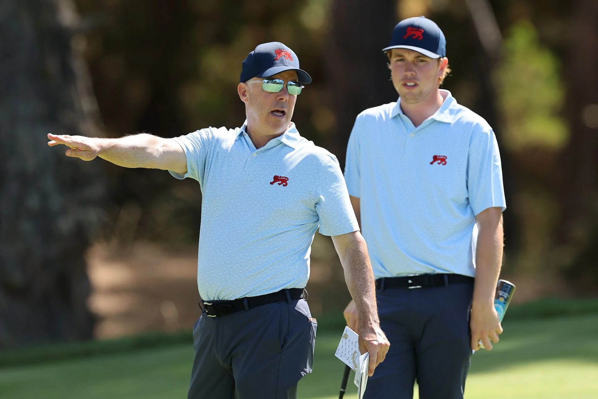 Dean Robertson on the golf course during the 2025 Walker Cup. 