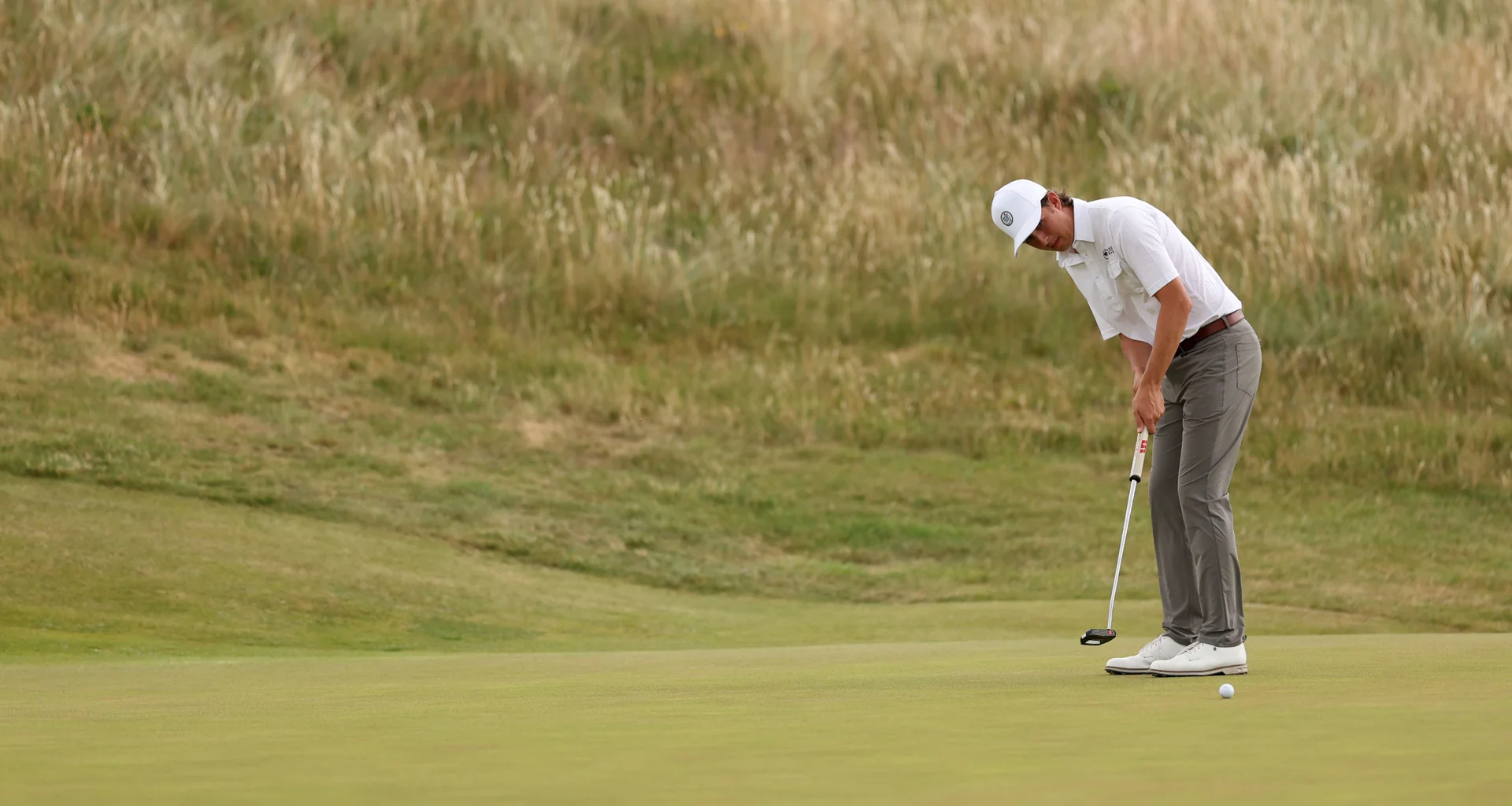 Matt Moloney in action during the quarter-finals of The 131st Amateur Championship at Royal Liverpool.