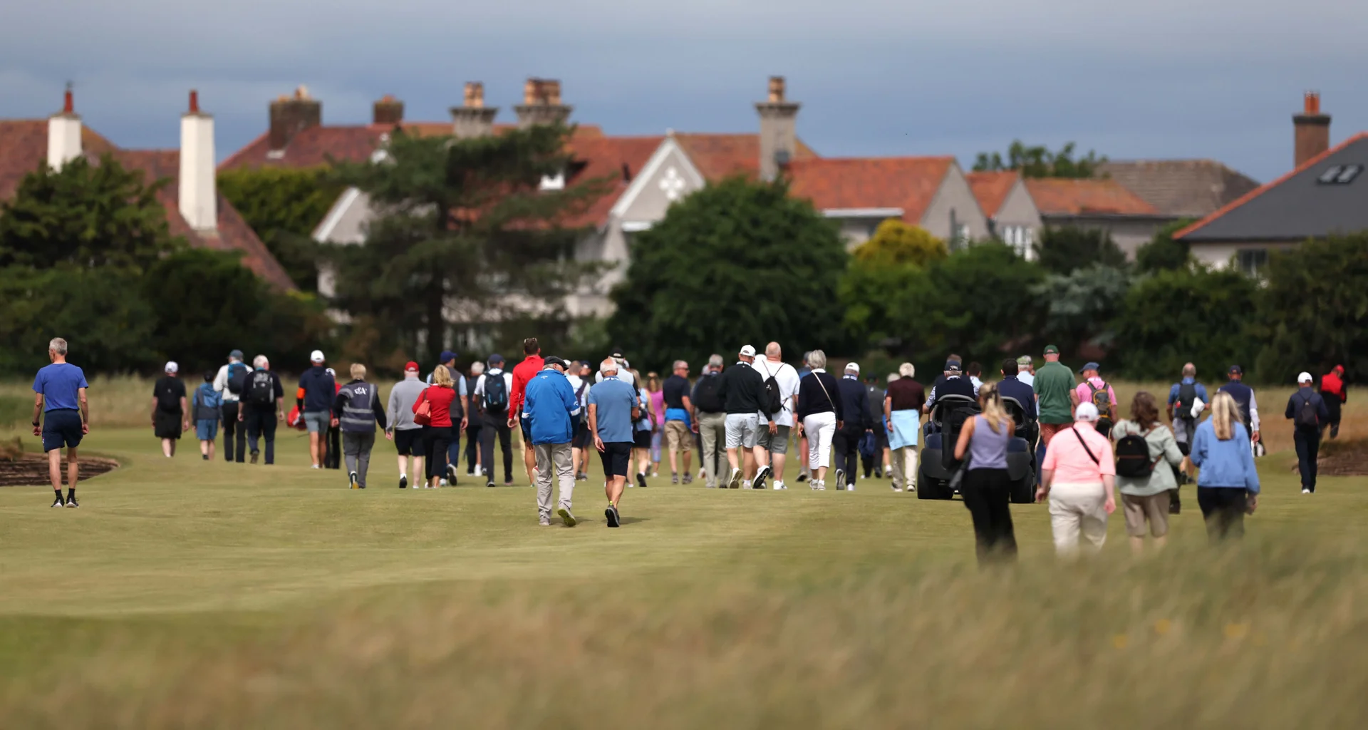 Crowds are out in force watching the quarter-finals of The 131st Amateur Championship at Royal Liverpool.