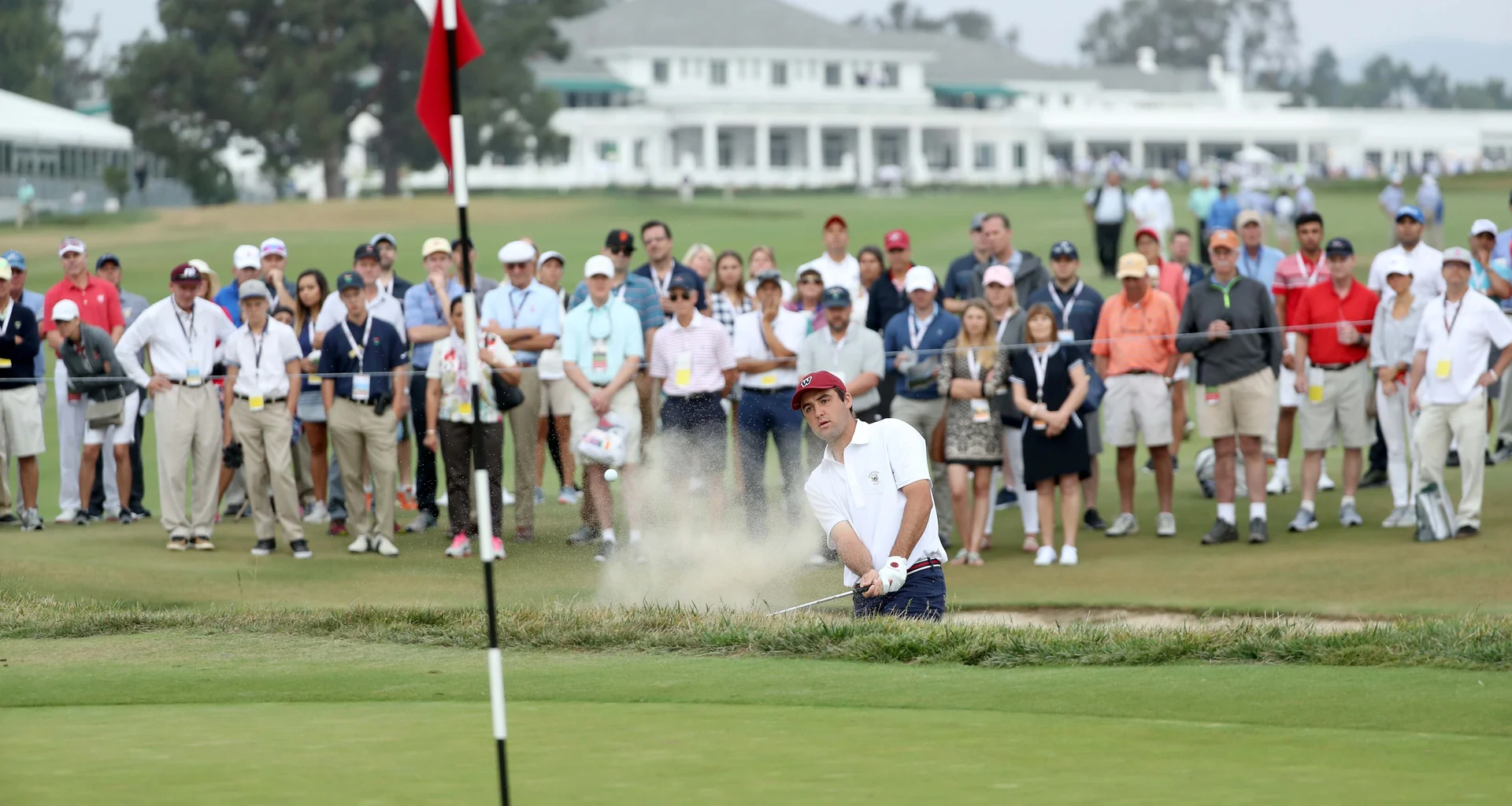 Scottie Scheffler in action at The Walker Cup in 2017.