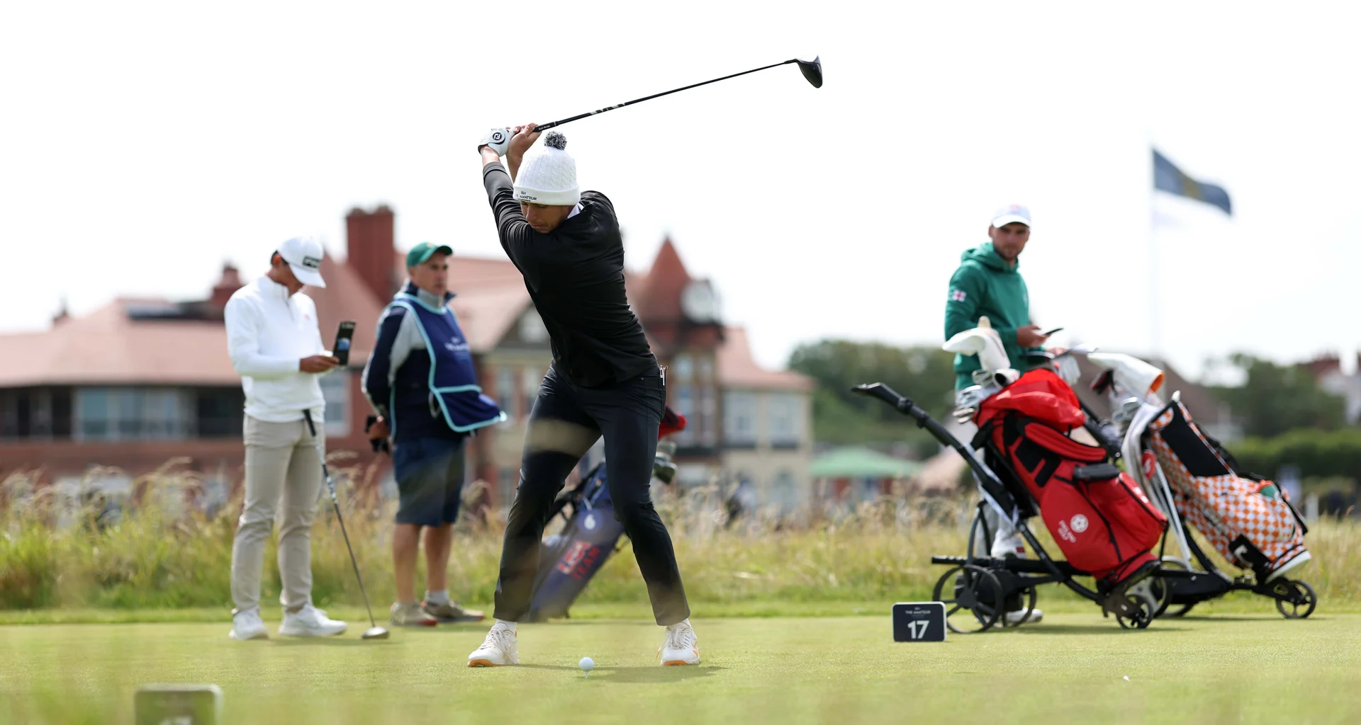 Josh Hill in action during day one of the 2026 Amateur Championship.