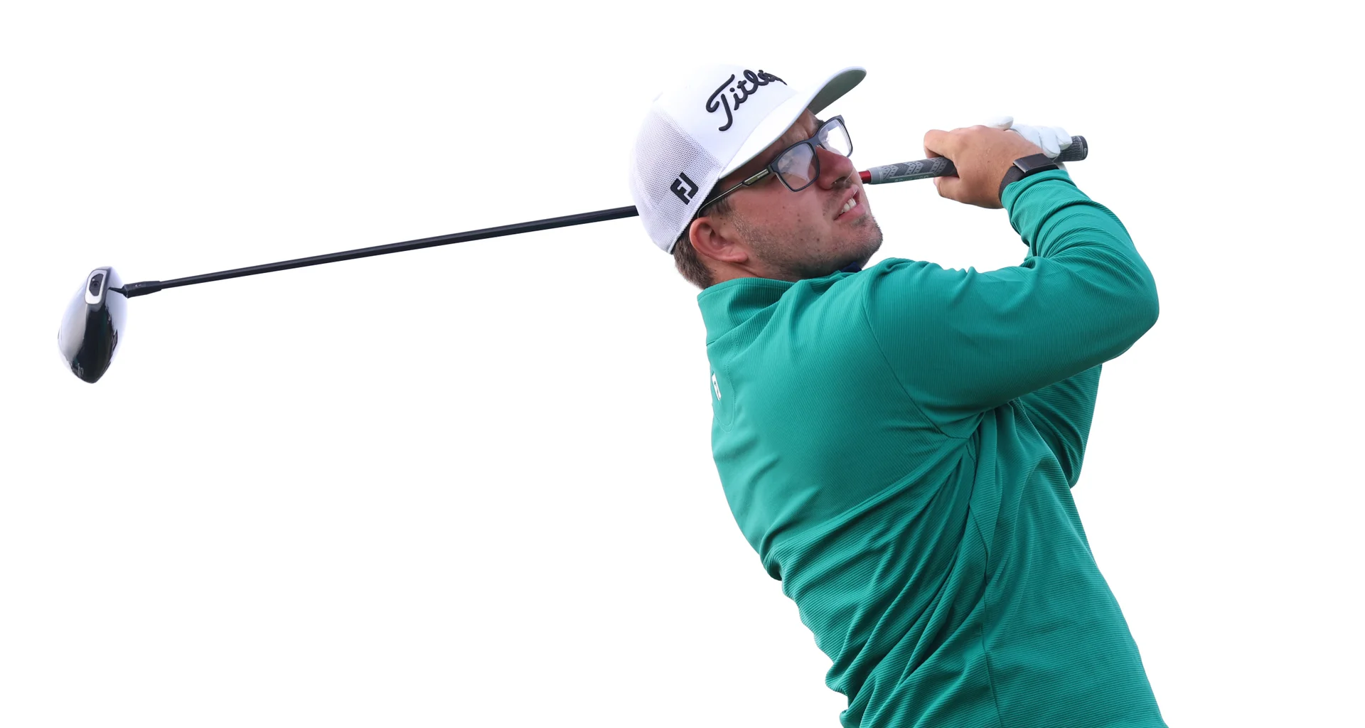 Eliot Baker in action during the Amateur Championship in June 2026.