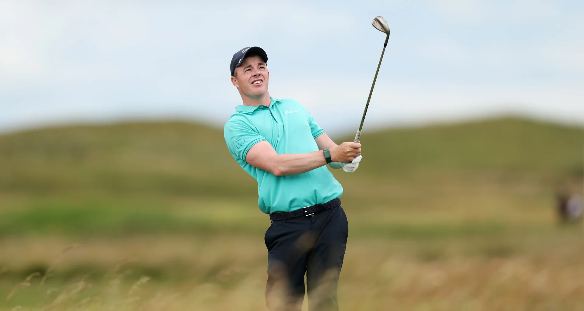Stuart Grehan in action during the quarter-finals of The 131st Amateur Championship.