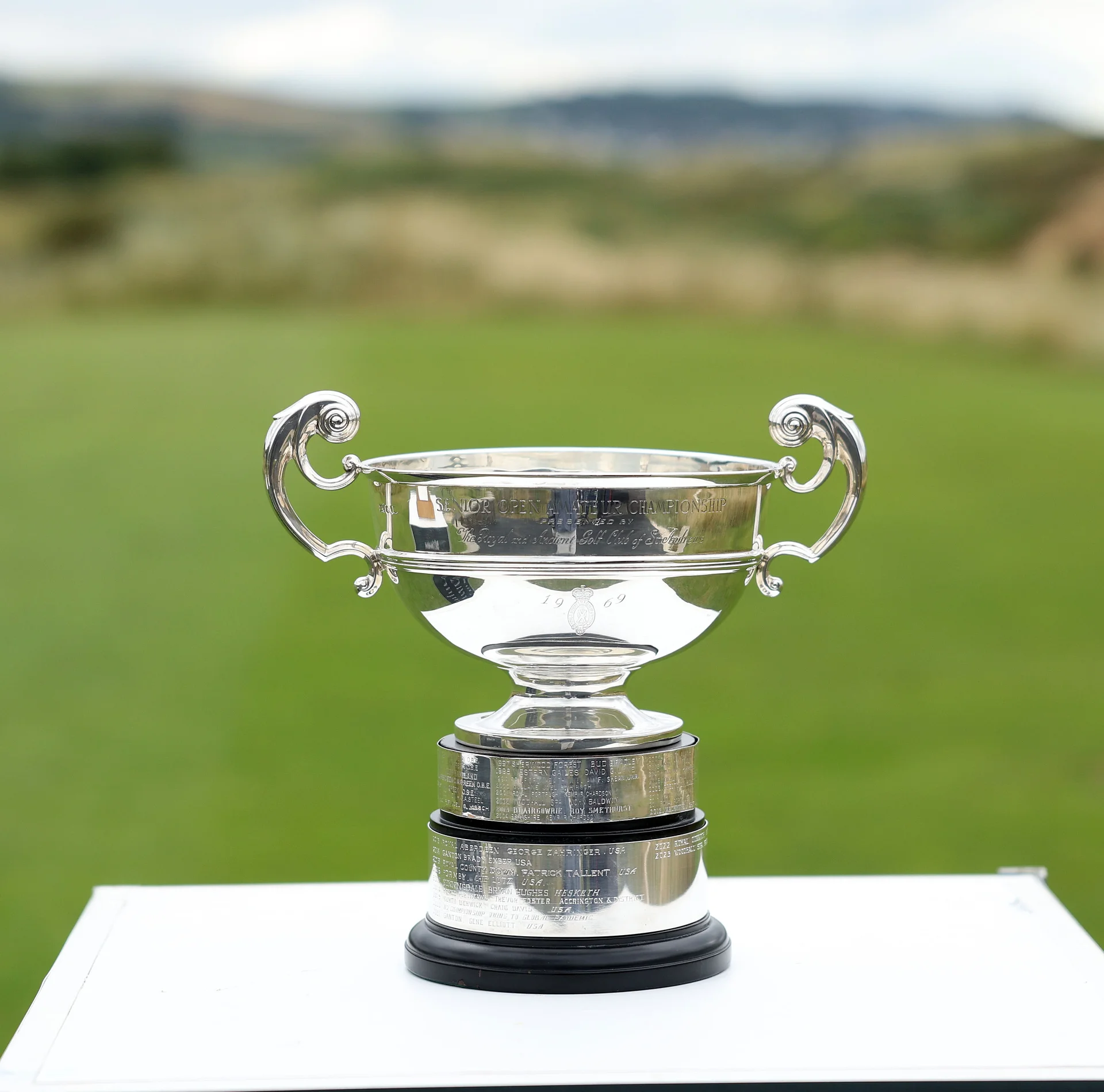 Men's Senior Amateur Championship trophy.