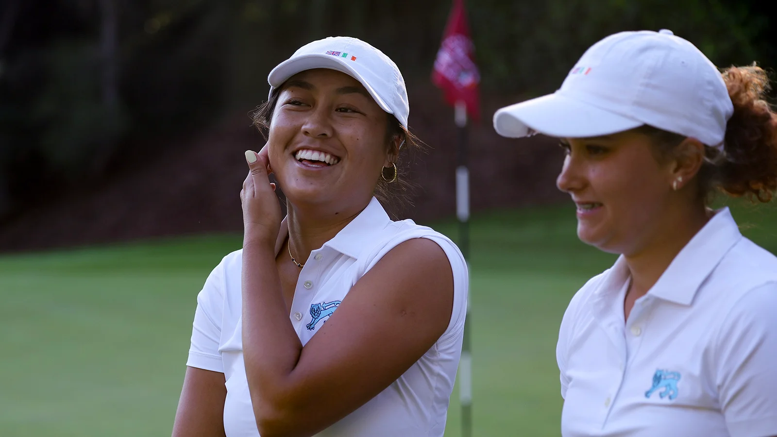 Davina Xanh and Charlotte Naughton at the Curtis Cup