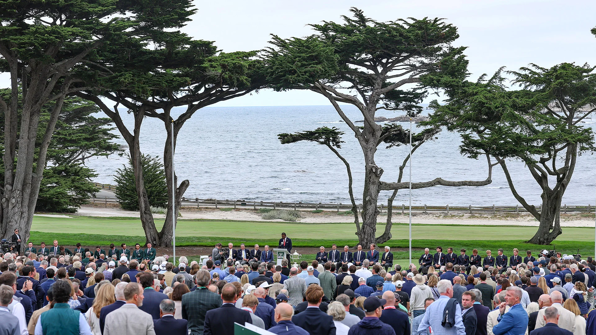 The opening ceremony for the 2025 Walker Cup at Cypress Point