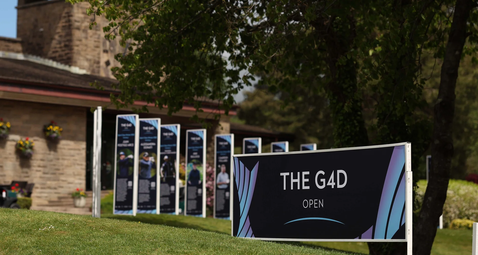G4D Open signage at Celtic Manor for the 2026 event.