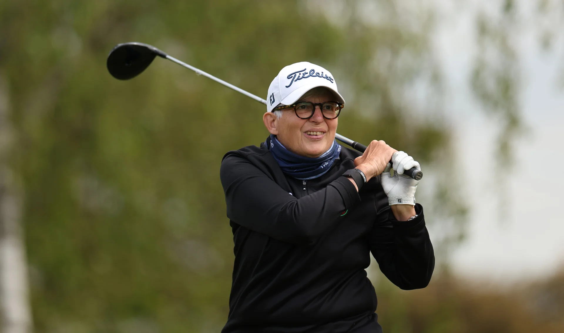 Alessandra Donati plays a shot during a practice round at The G4D Open at Celtic Manor.