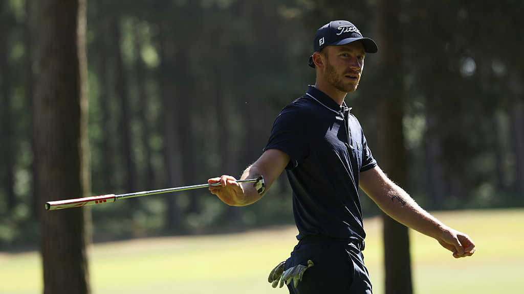 Thomas Colombel in action during day two of the G4D Open at Woburn. 16 May 2025.