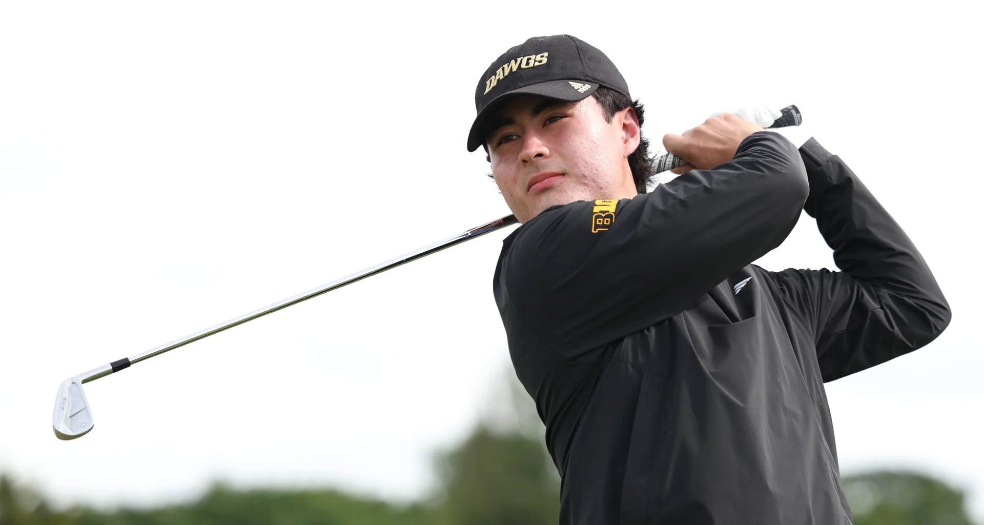 Jake Foley in action at the 2026 Amateur Championship.