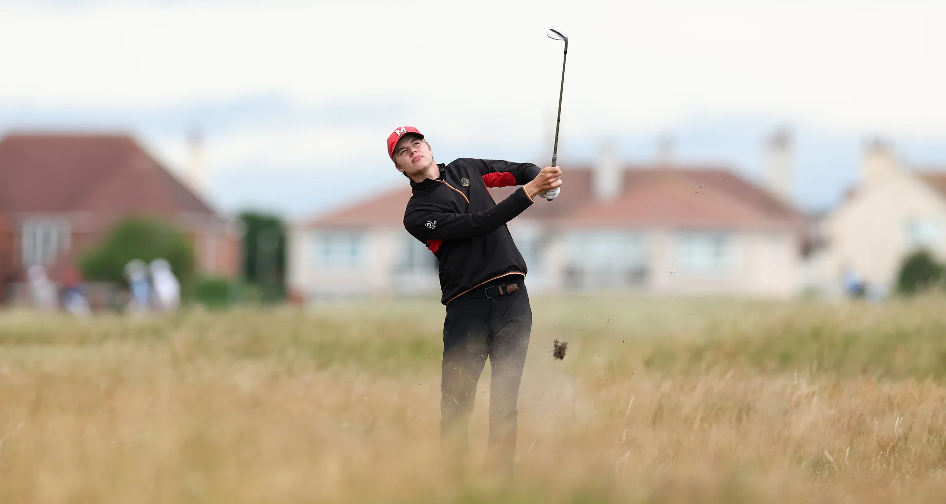 Emil Riegger in action during the quarter-finals of The 131st Amateur Championship.