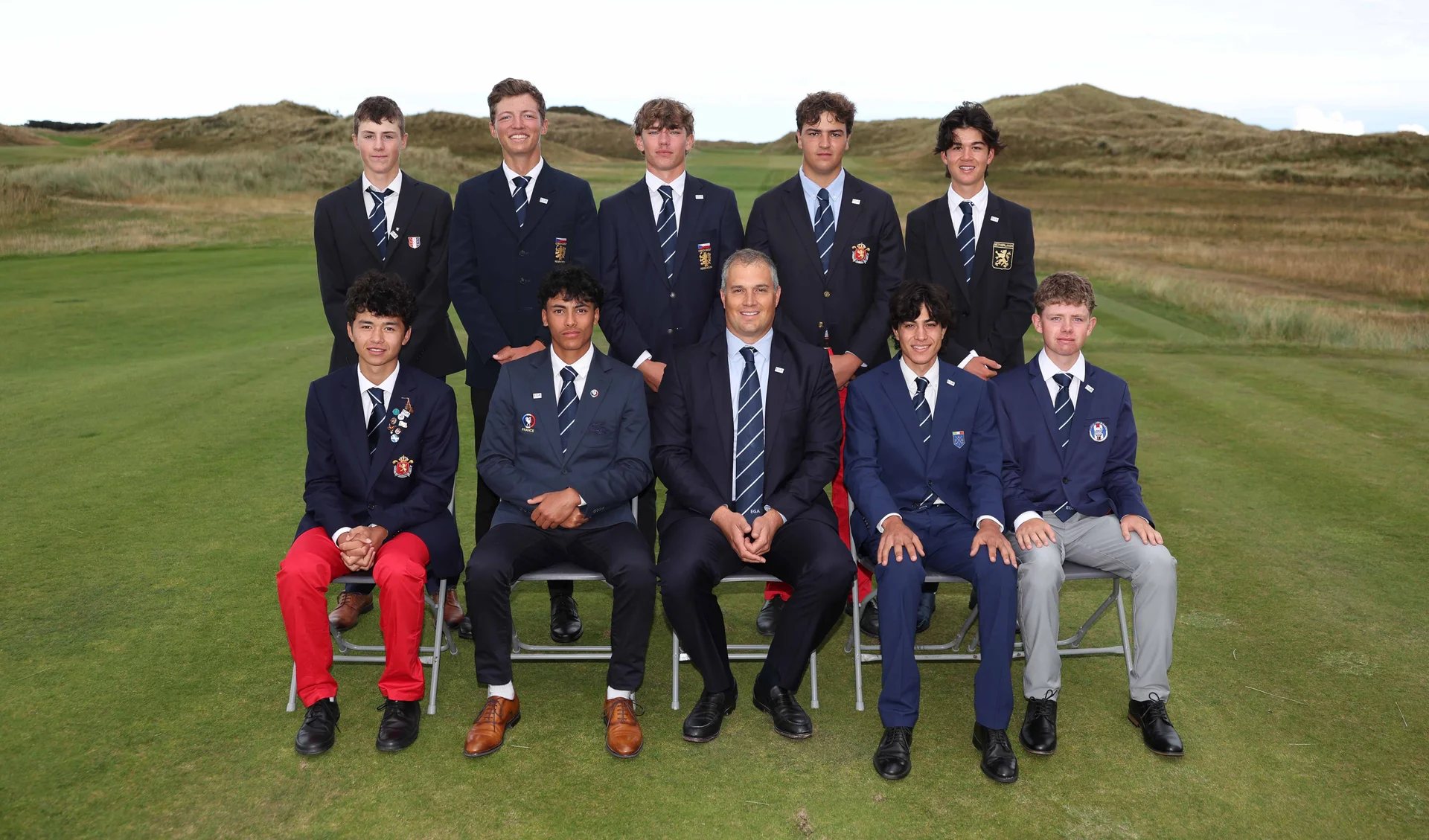 The Continent of Europe team prior to the Jacques Leglise Trophy.