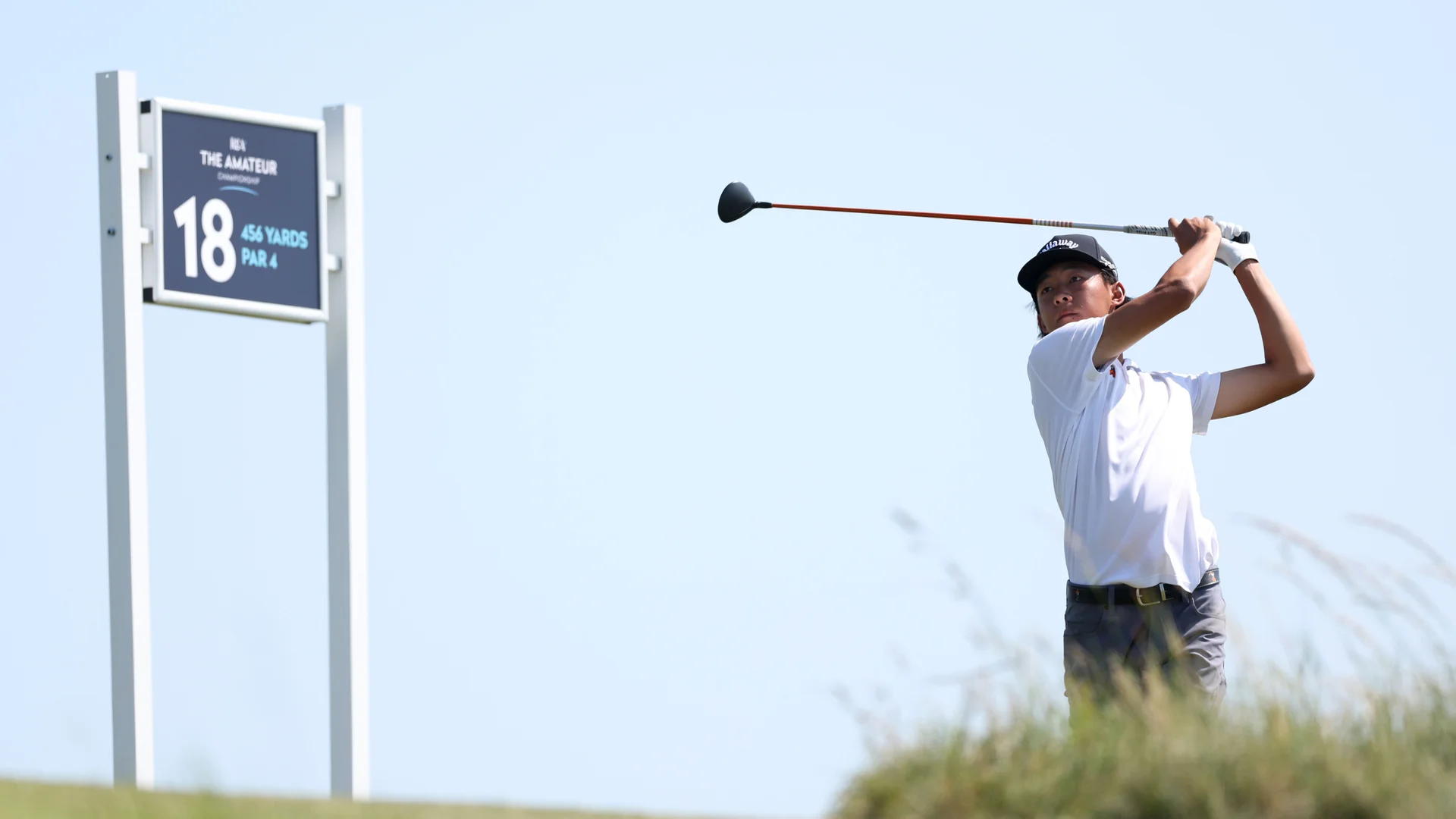 Ethan Fang during The 130th Amateur Championship.