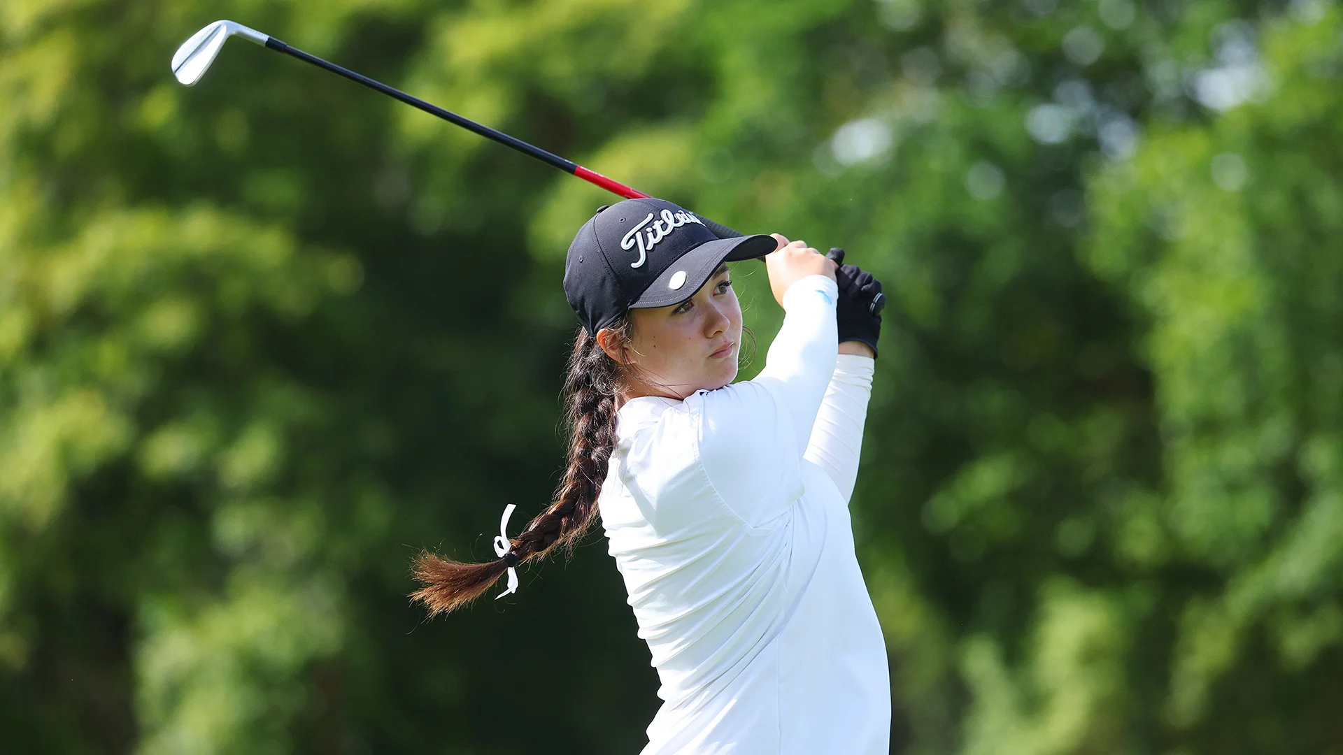 Thirteen-year-old Elise Barber on the opening day of the 2026 Women's Amateur Asia-Pacific