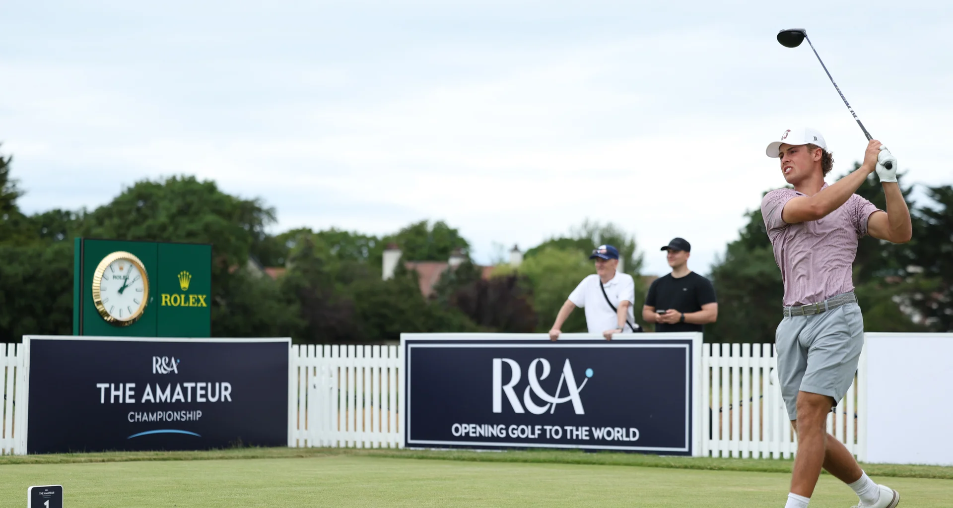 Edward Featherstone in action at The 131st Amateur Championship.