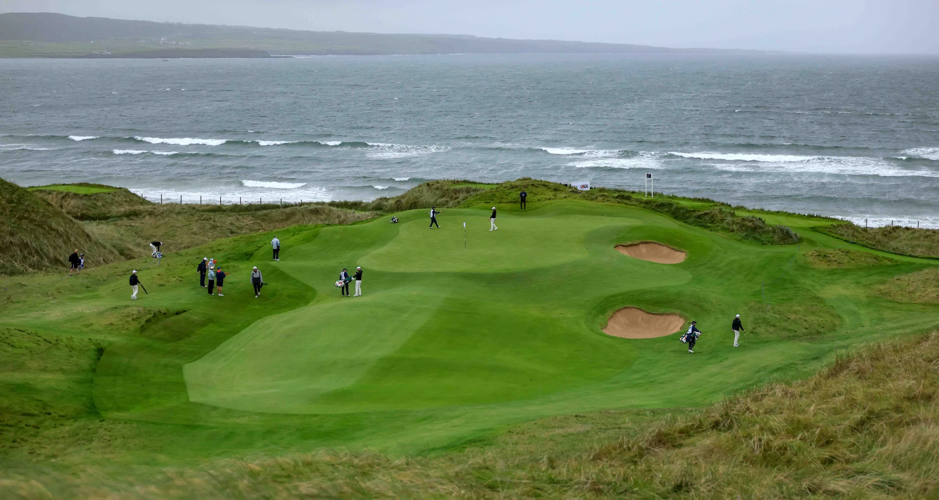 Players practice at Lahinch ahead of the 2026 Walker Cup.
