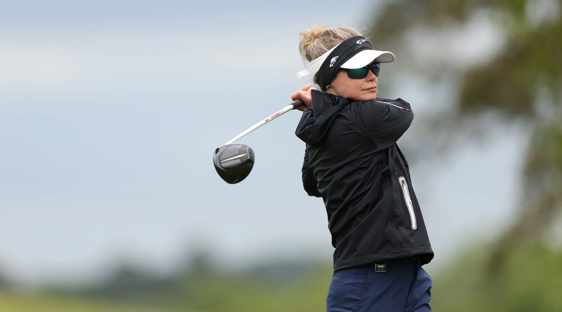 Alessandra Donati plays a shot during a practice round at The G4D Open at Celtic Manor.