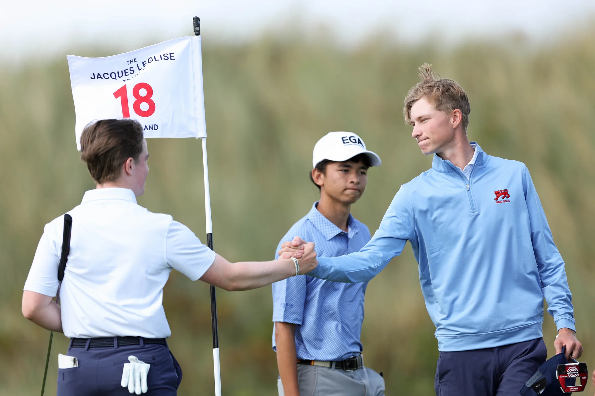 Harry O'Hara and BenSessions of Team Great Britain and Ireland during the Jacques Leglise Trophy.