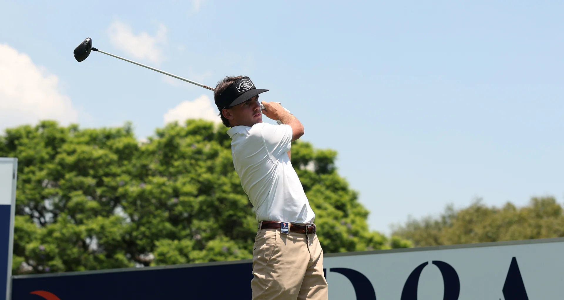 Jack Buchanan in action during the third round of the Africa Amateur Championship at Royal Johannesburg.