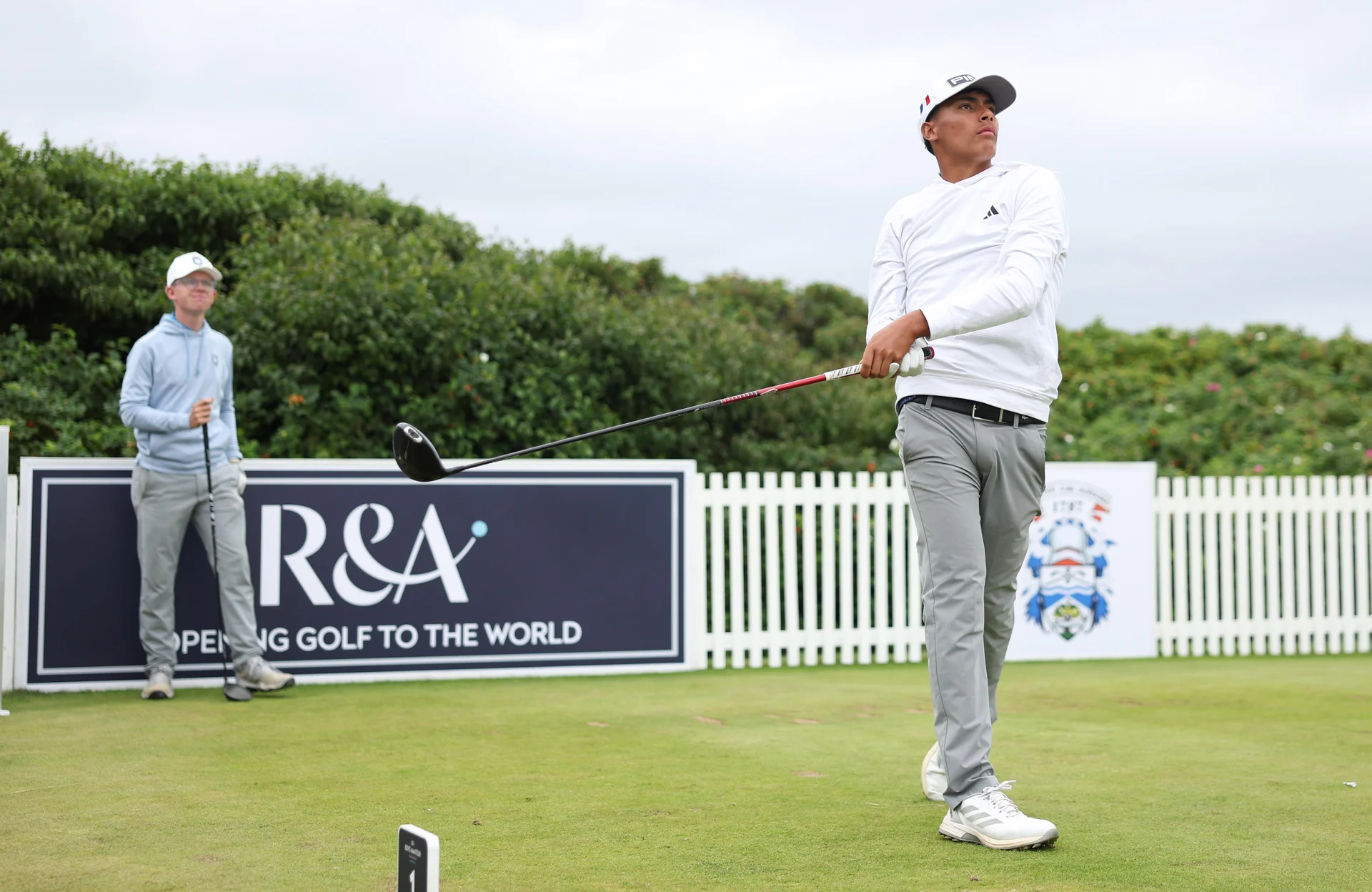 Tao Pemerika of France during matchplay stages of The Boys' Amateur Championship at Gailes Links.
