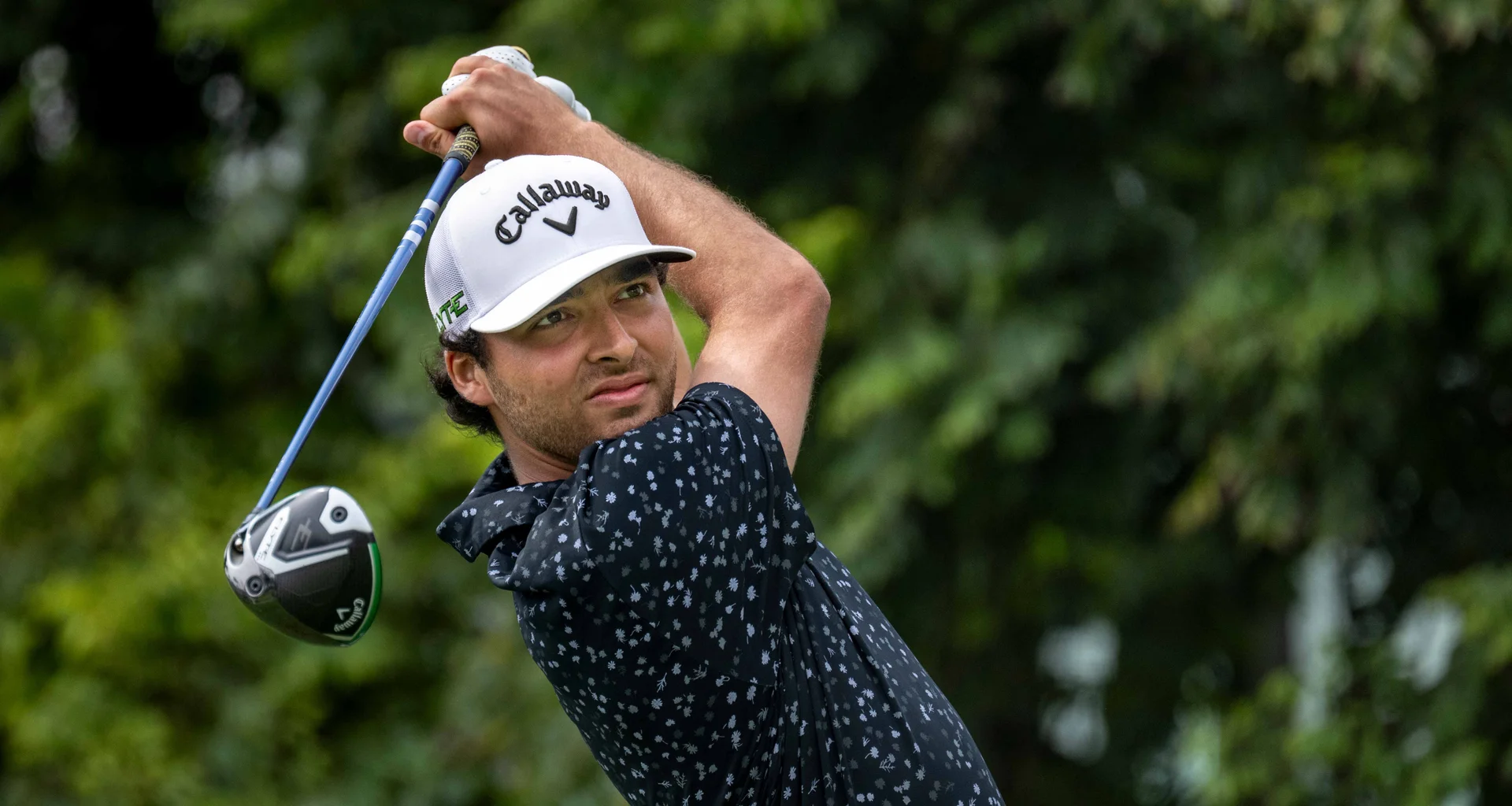 Virgilio Paz Valdes of Venezuela plays his stroke from the No. 17 tee during the final round of the 2026 Latin America Amateur Championship being played at the Lima Golf Club in Lima, Peru on Sunday 18 January 2026