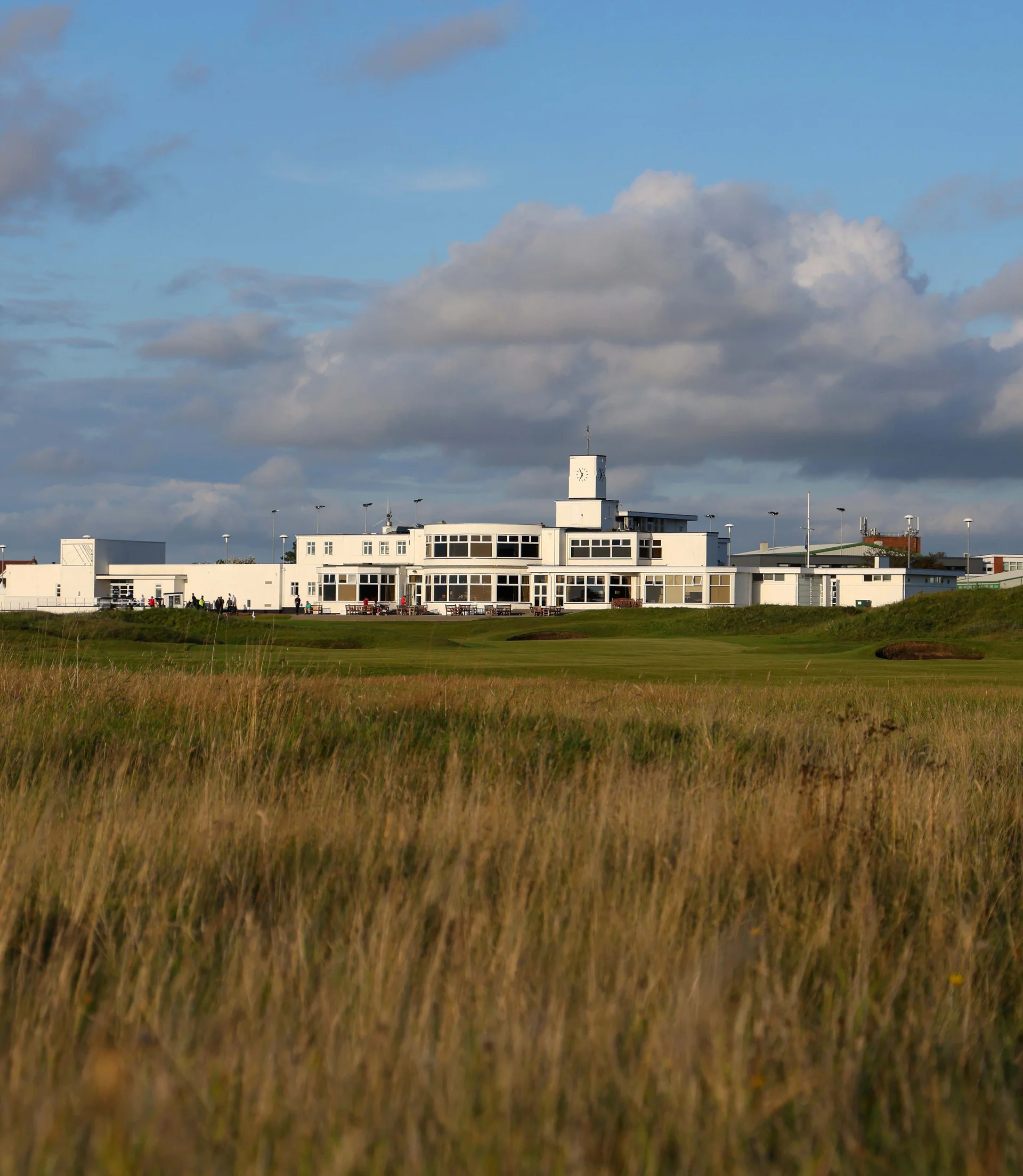 A general view image of the clubhouse at Royal Birkdale.