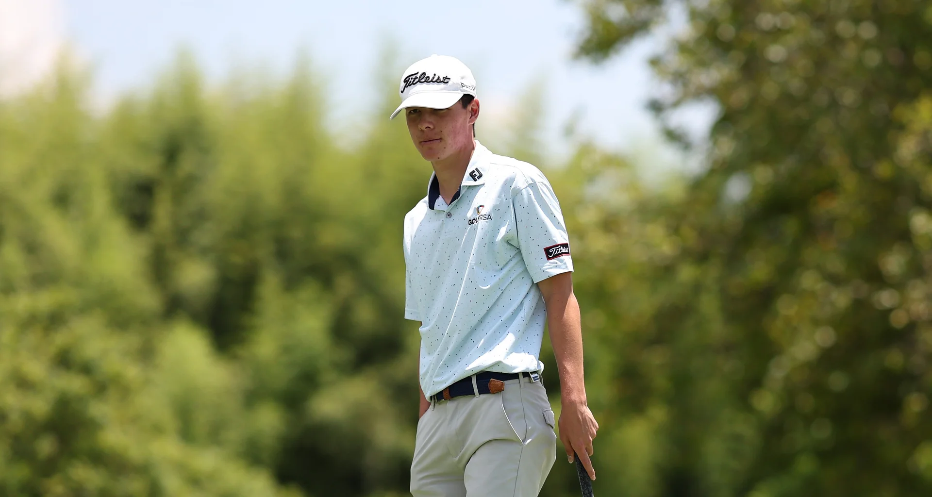 Bryan Newman during practice at the 2026 Africa Amateur Championship at Royal Johannesburg.