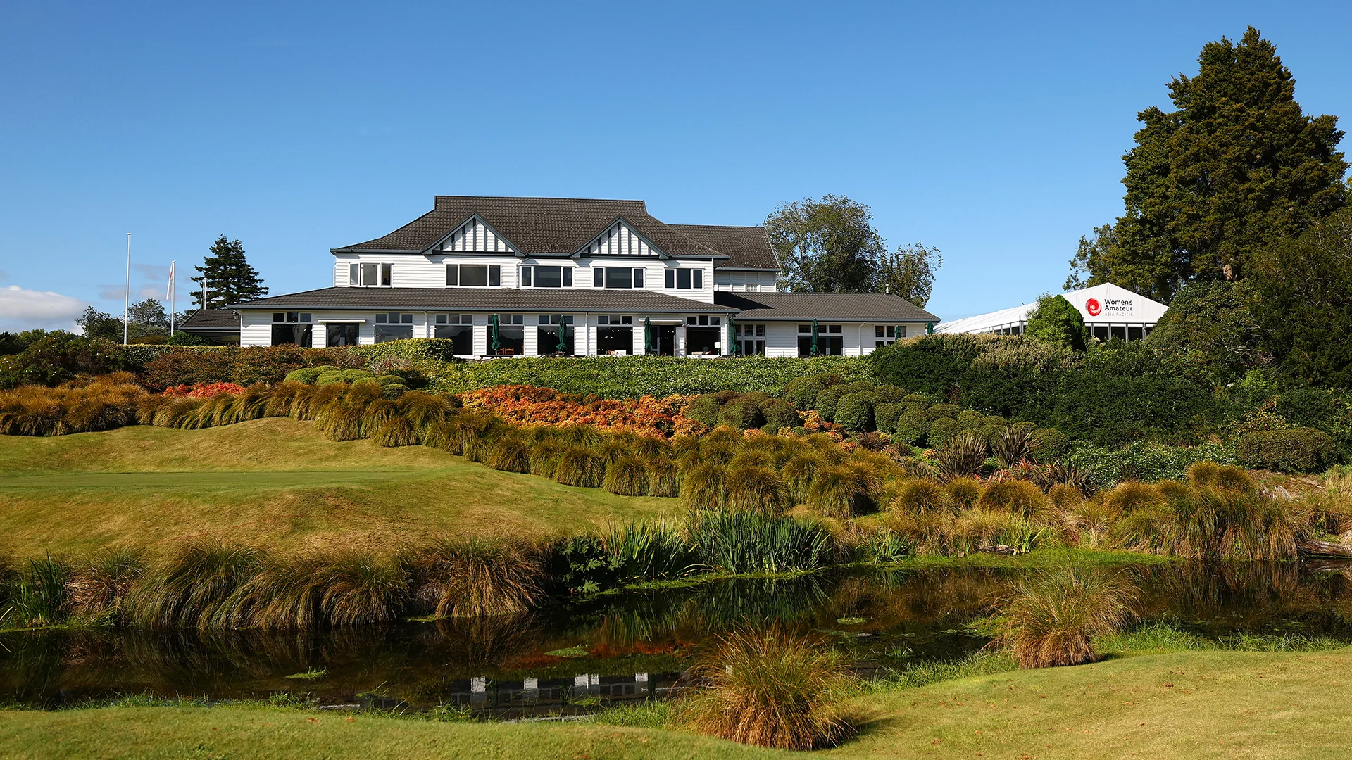 The clubhouse at Royal Wellington Golf Club, the venue for the 2026 Women's Amateur Asia-Pacific