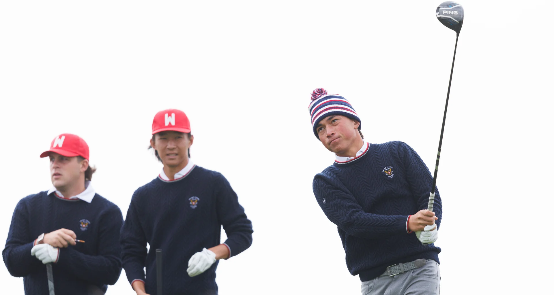 Kihei Akina during practice for the 2026 Walker Cup at Lahinch.