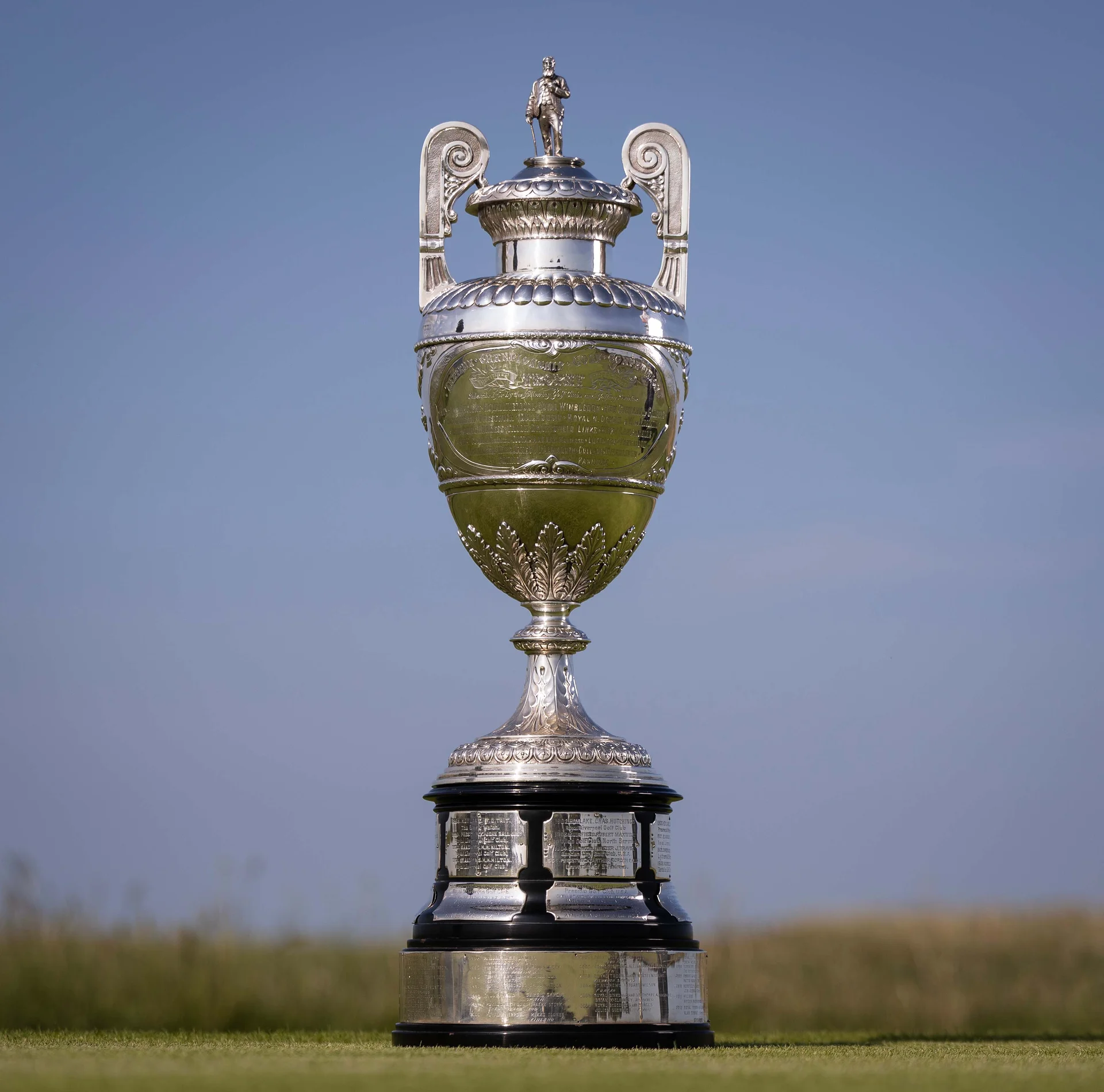 Amateur Championship trophy, taken at Royal St George's in June 2025.