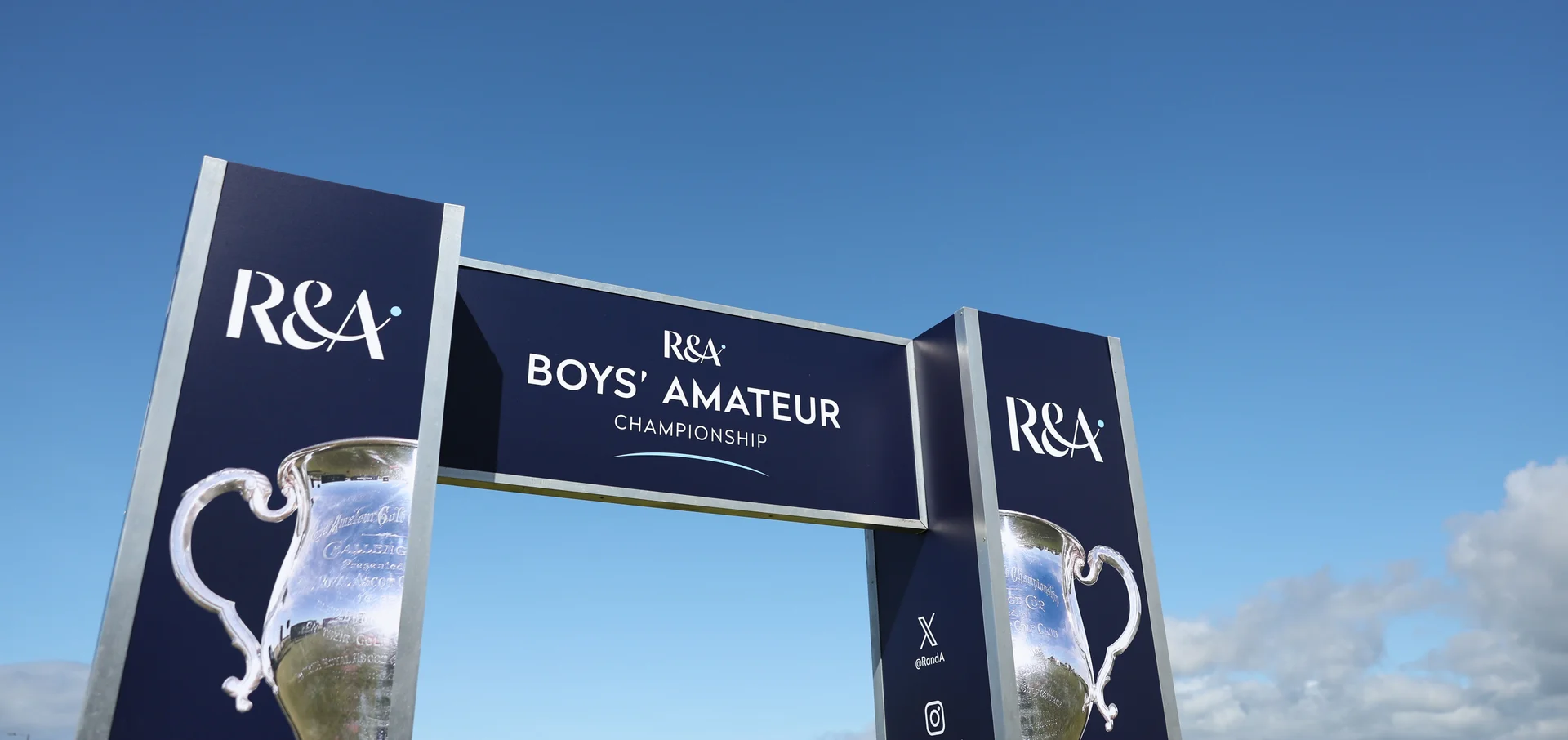 A view of an archway on the 1st tee during day one of The R&A Boys' Amateur Championship.