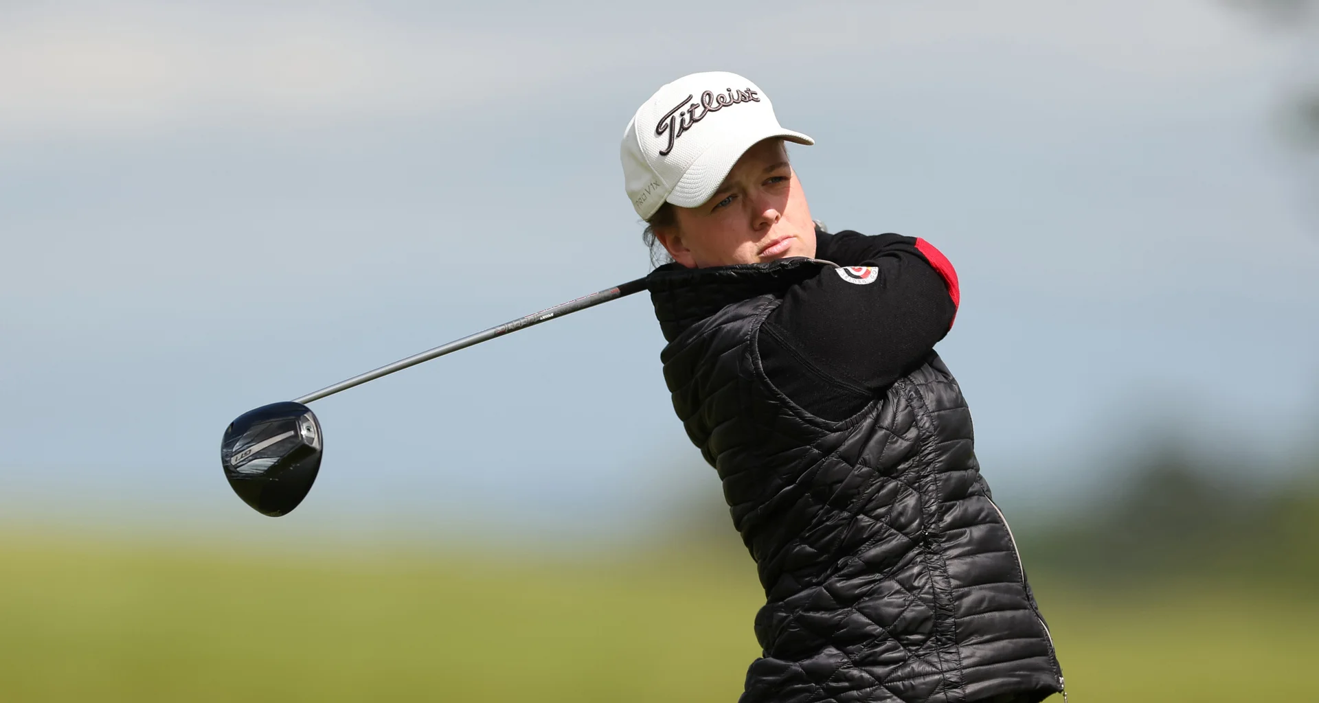 Jennifer Sraga during practice for the G4D Open at Celtic Manor.