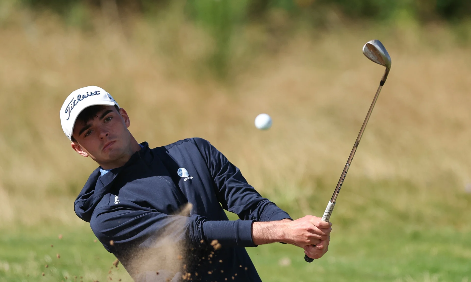 Aidan Lawson of Scotland during day one of The R&A Boys' Amateur Championship.