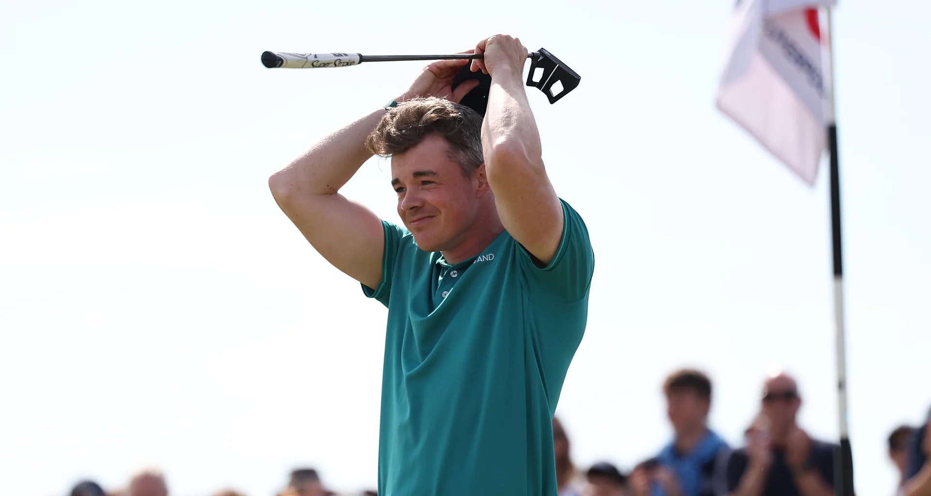 Stuart Grehan reacts after winning The 131st Amateur Championship at Royal Liverpool.