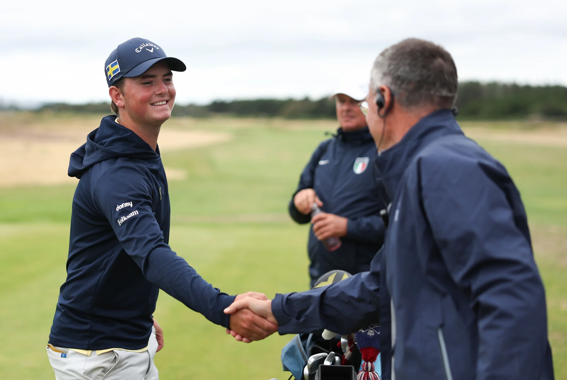 Ludwig Libera of Sweden during matchplay stages of The Boys' Amateur Championship at Gailes Links.