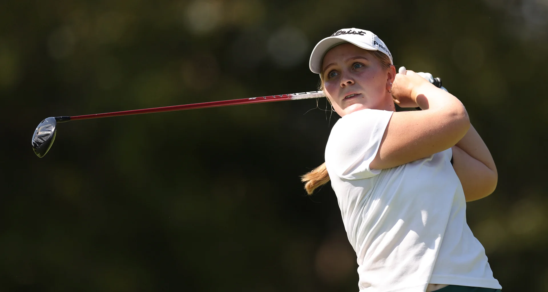 Charlotte Millard of South Africa tees off during Day One of The Africa Amateur Women's Invitational at Royal Johannesburg